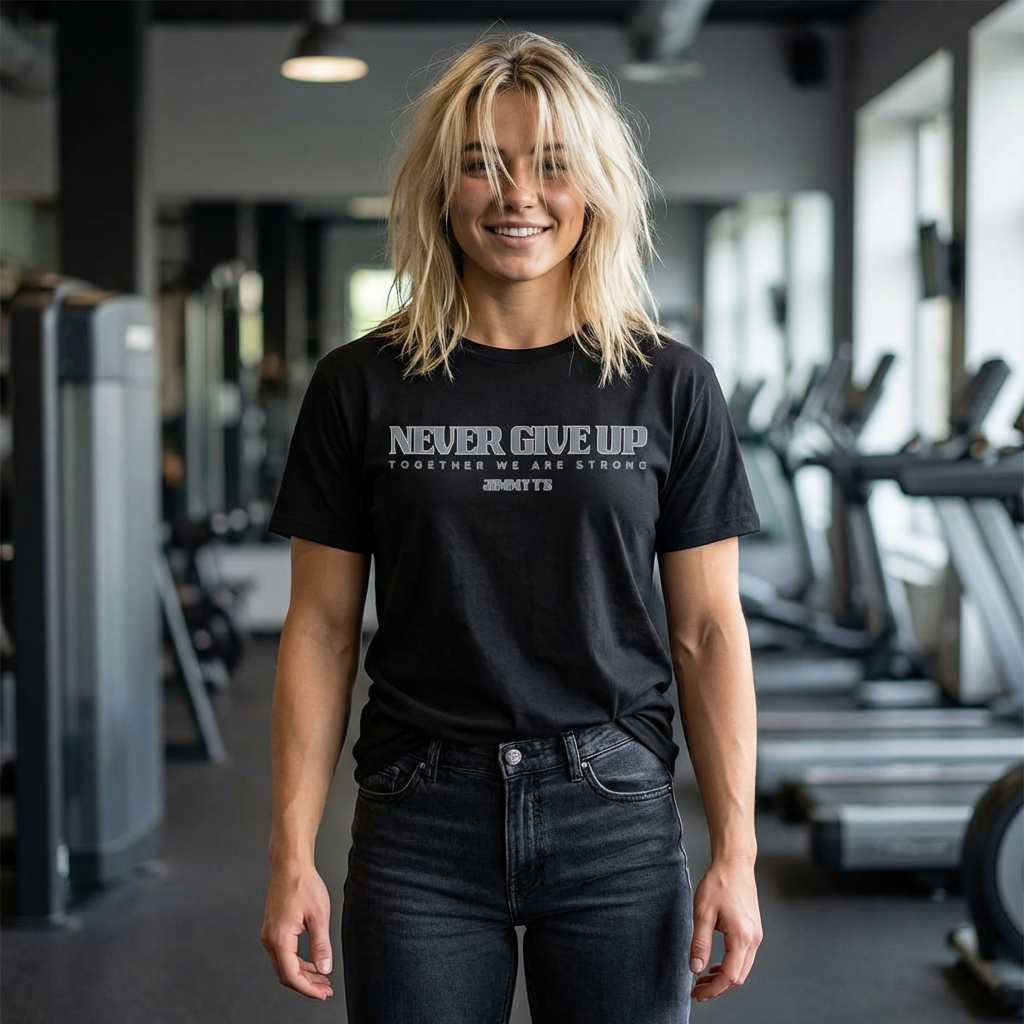 Jimmy T's Apparel Never Give Up Unisex T-shirt product thumbnail image Jimmy T's Apparel Never Give Up Unisex T-shirt product thumbnail image