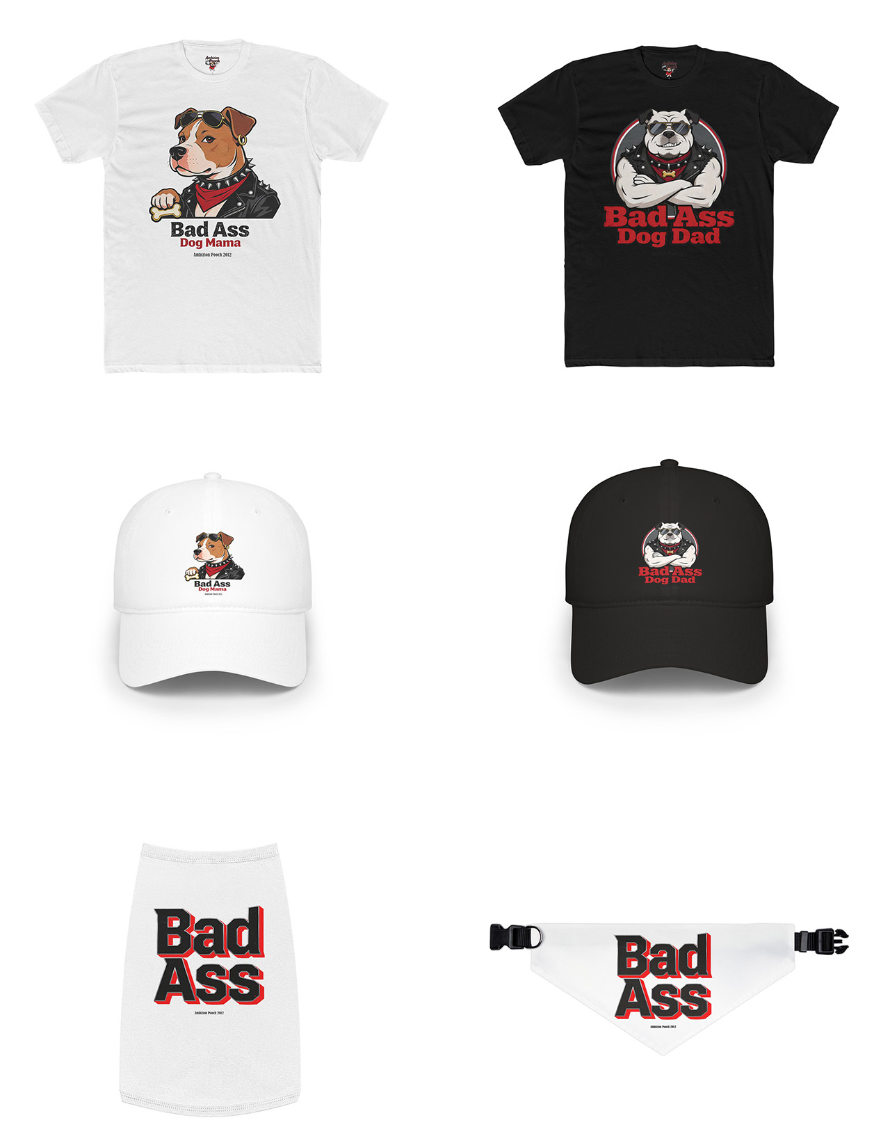 Bad Ass Dog Dad Low Profile Baseball Cap product thumbnail image