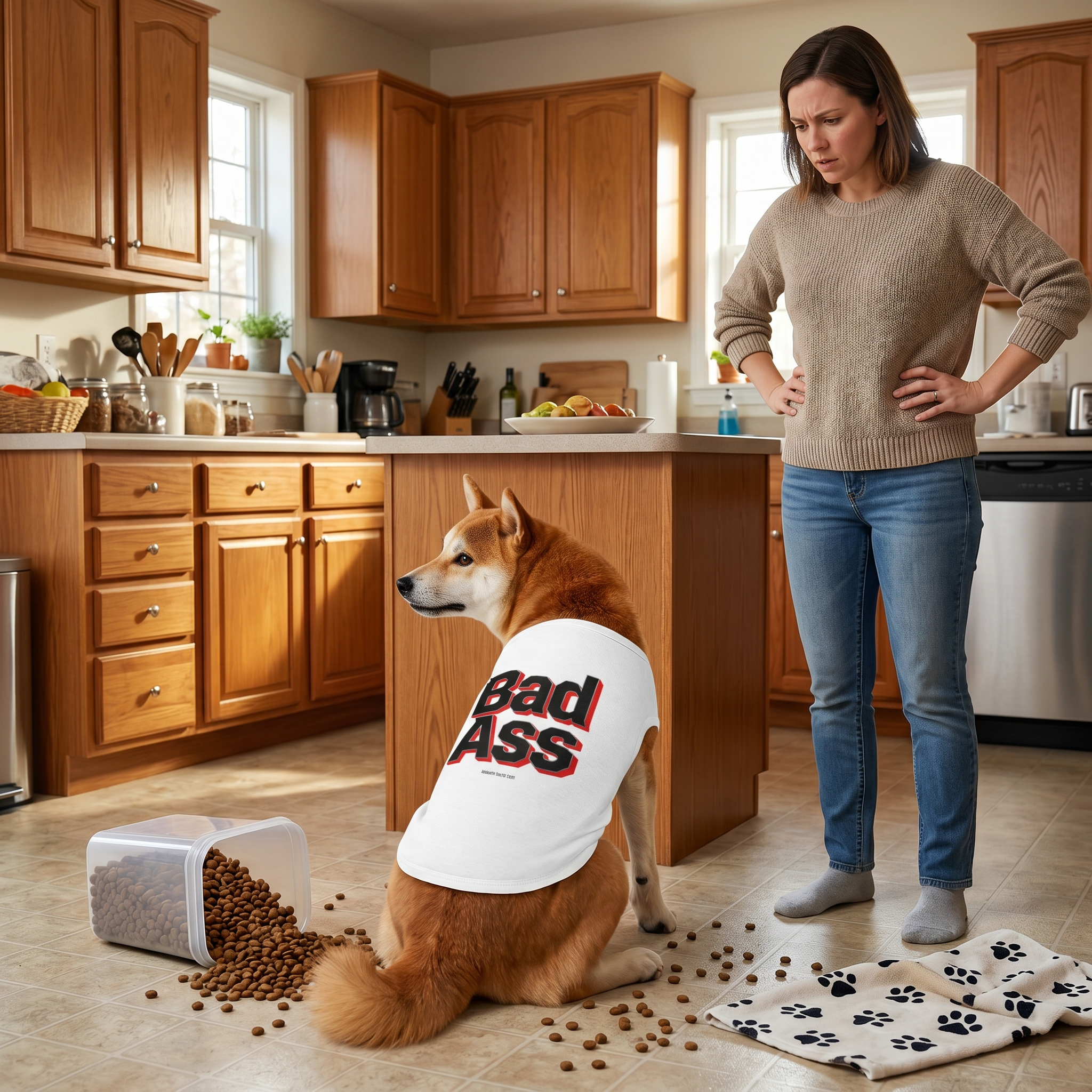Bad Ass Tank Top — "Bad Ass Dog Mama and Bad Ass Dog Dad" (Pet &amp; Parent Matching) product thumbnail image