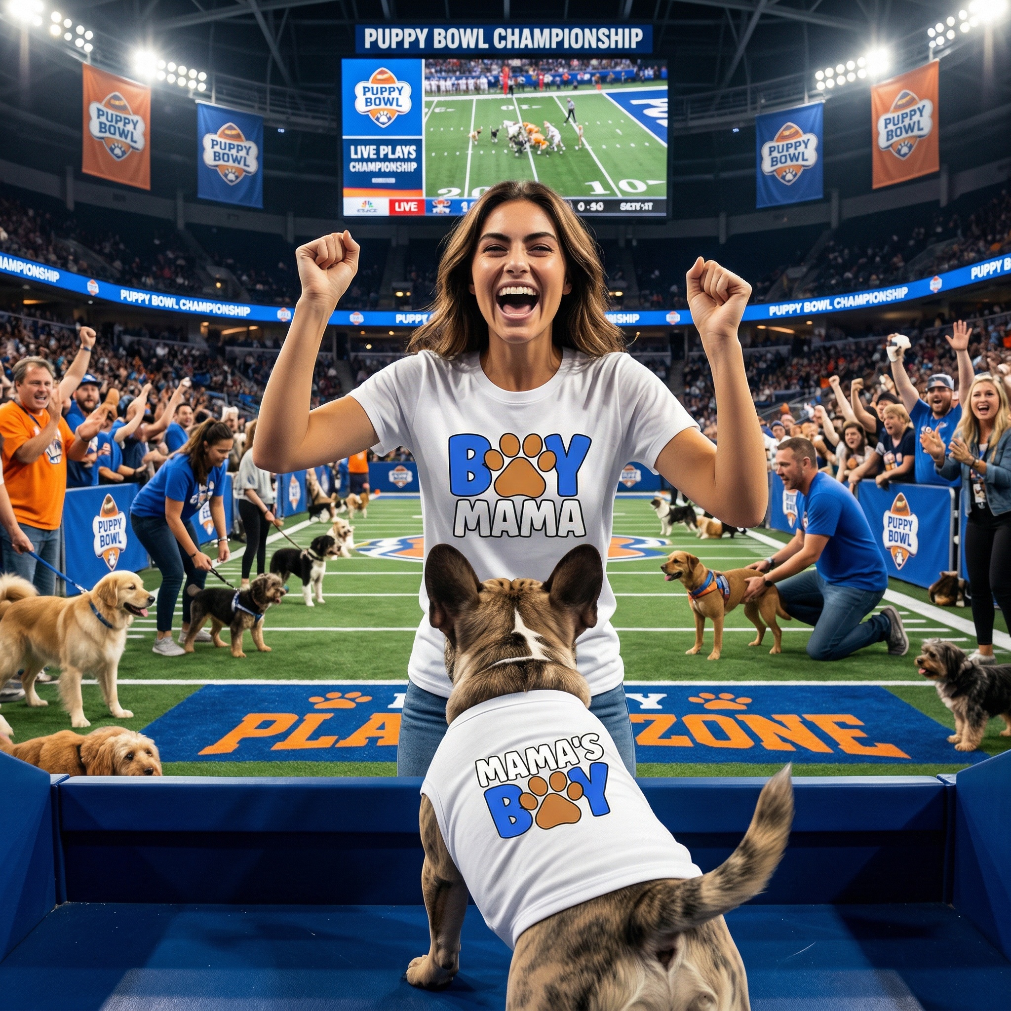 Doggy Parent "Boy Mama"  — Matching "Mama's Boy" Doggy Tee 