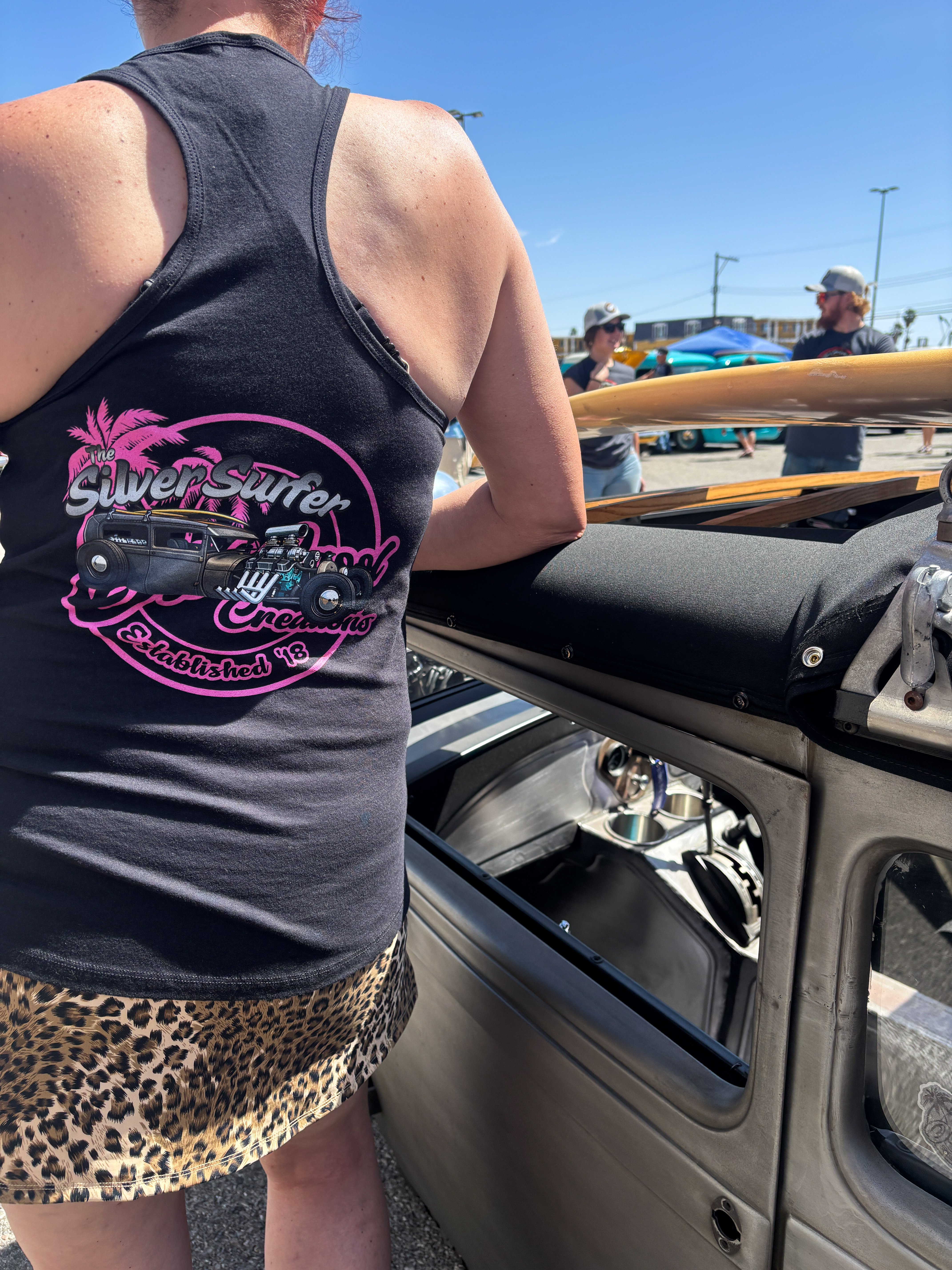 Pink silver surfer Racerback Tank product thumbnail image