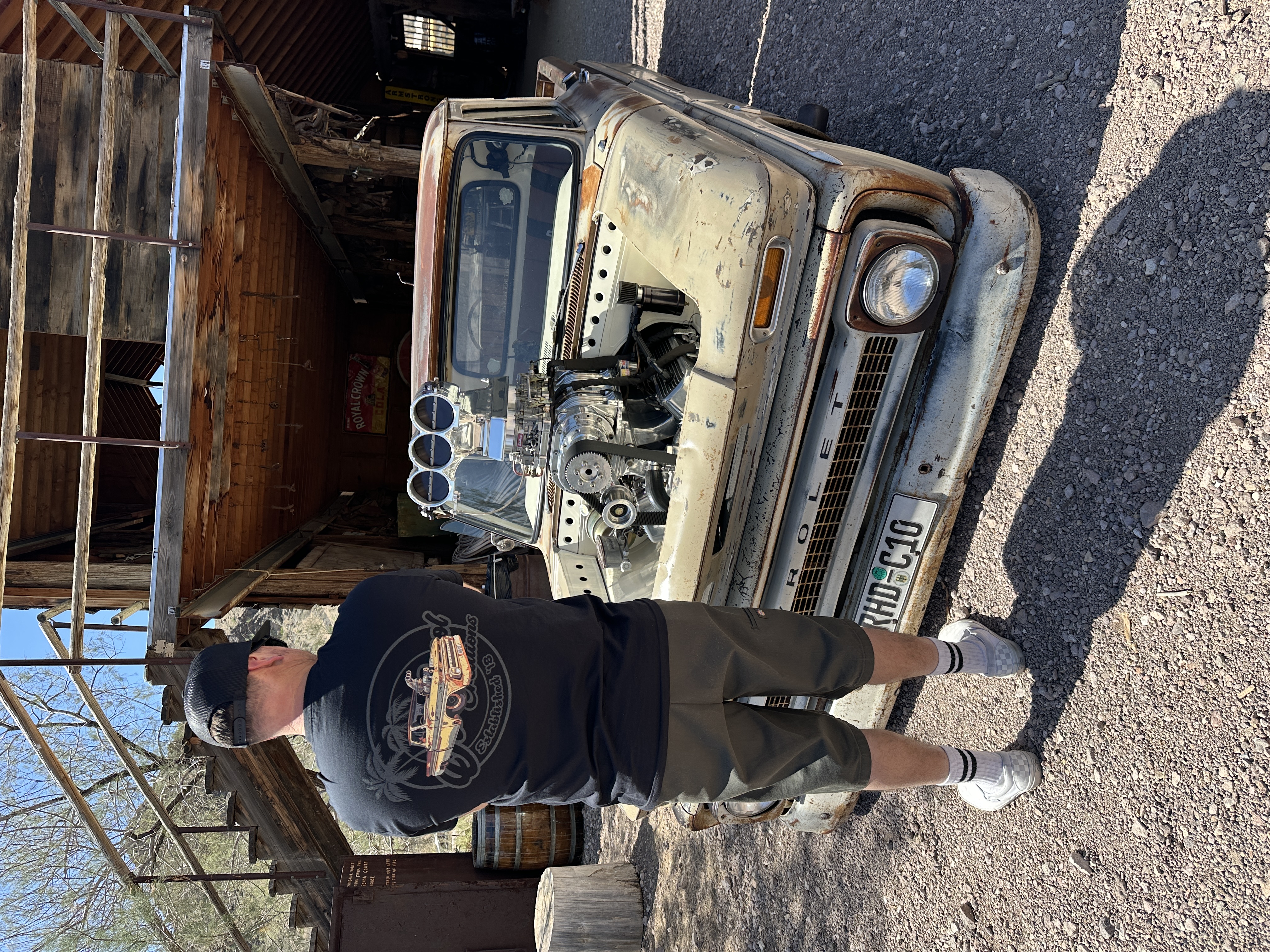 Old Scool Creations Truck with logo T-Shirt product thumbnail image