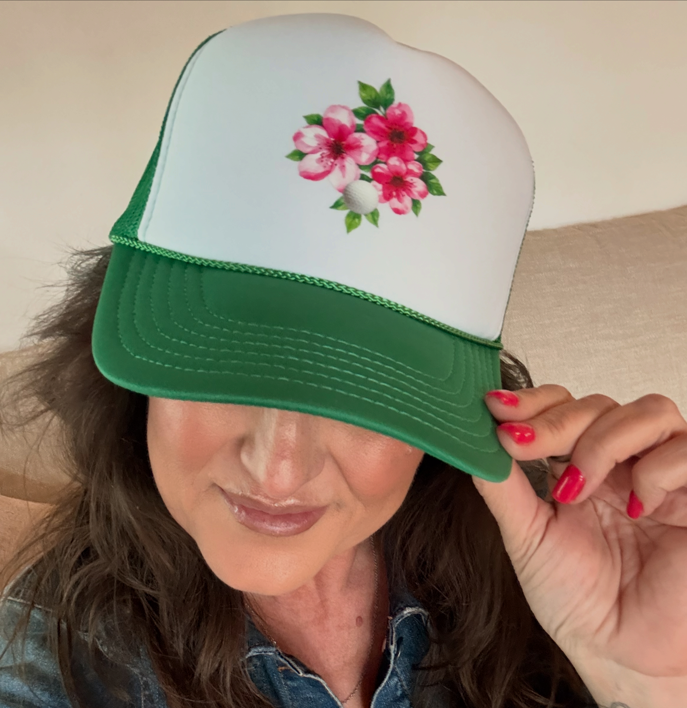 Azelia Golf Ball Trucker Hat product thumbnail image Azelia Golf Ball Trucker Hat product thumbnail image