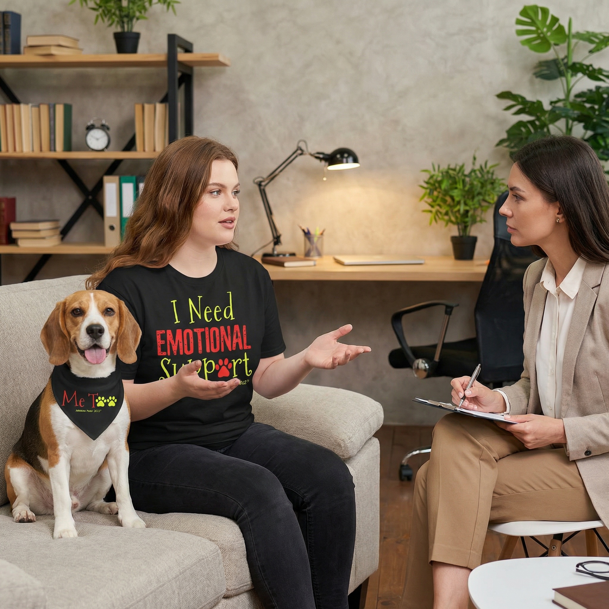 I Need Emotional Support — Me Too Pet &amp; Parent Matching T-Shirt