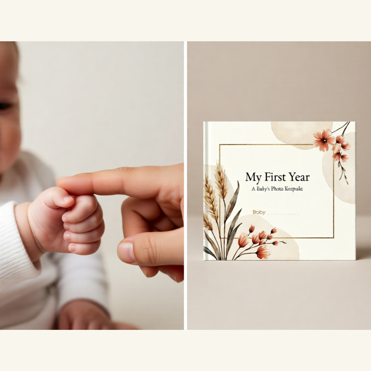First Birthday Photo Book Keepsake | My First Year Memories | 11.5 x 8 | Thoughtful Gift for Moms and Kids product thumbnail image