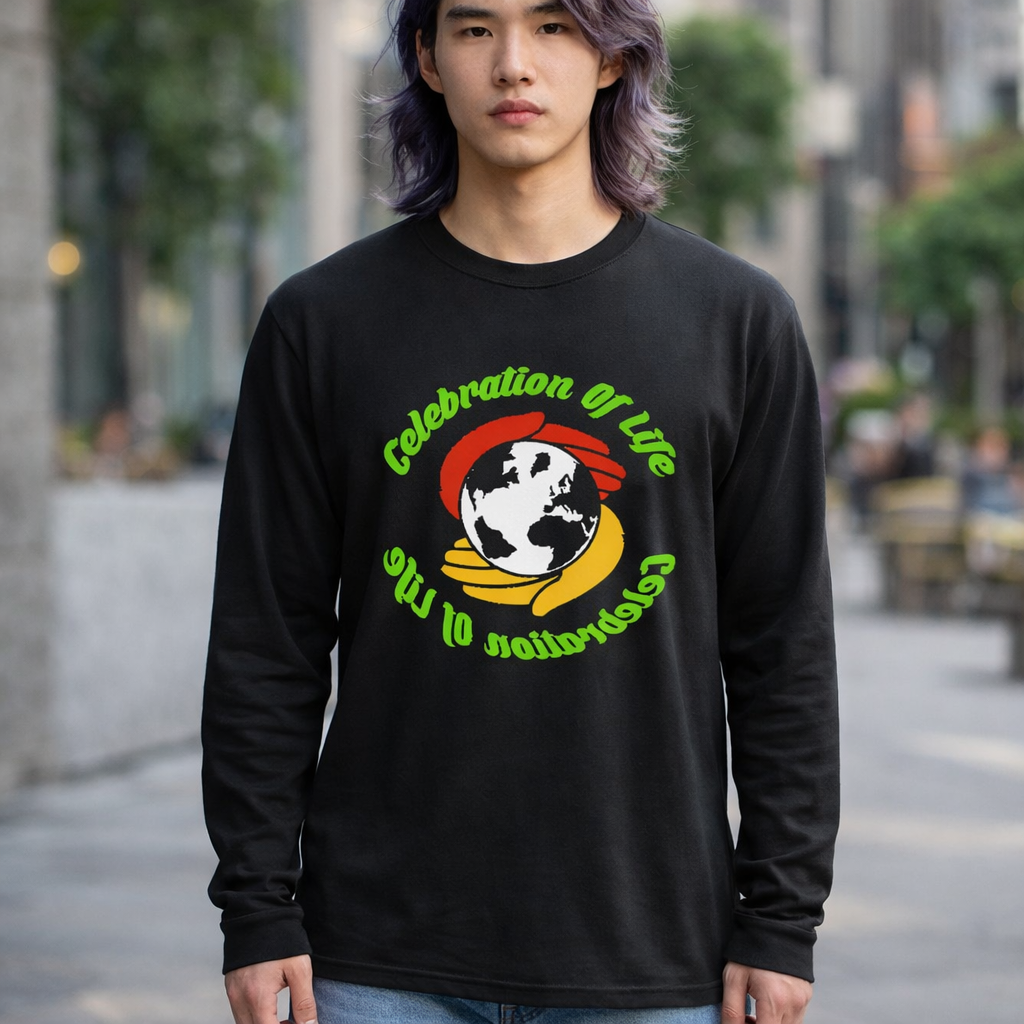 Re-Tee Long Sleeve — Eco Soccer Globe Graphic Long Sleeve Shirt (Custom Name & Number) product thumbnail image Re-Tee Long Sleeve — Eco Soccer Globe Graphic Long Sleeve Shirt (Custom Name & Number) product thumbnail image