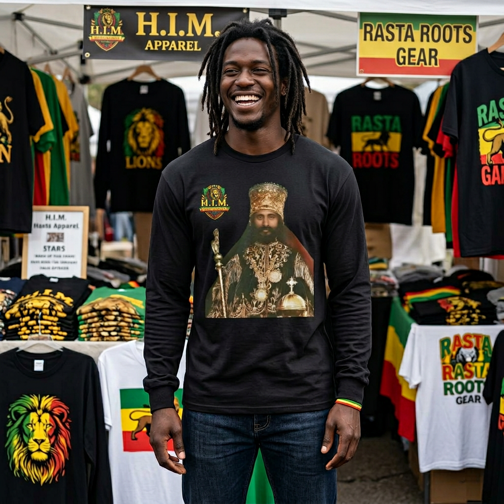  H.I.M,Rastafari, longsleeve shirt