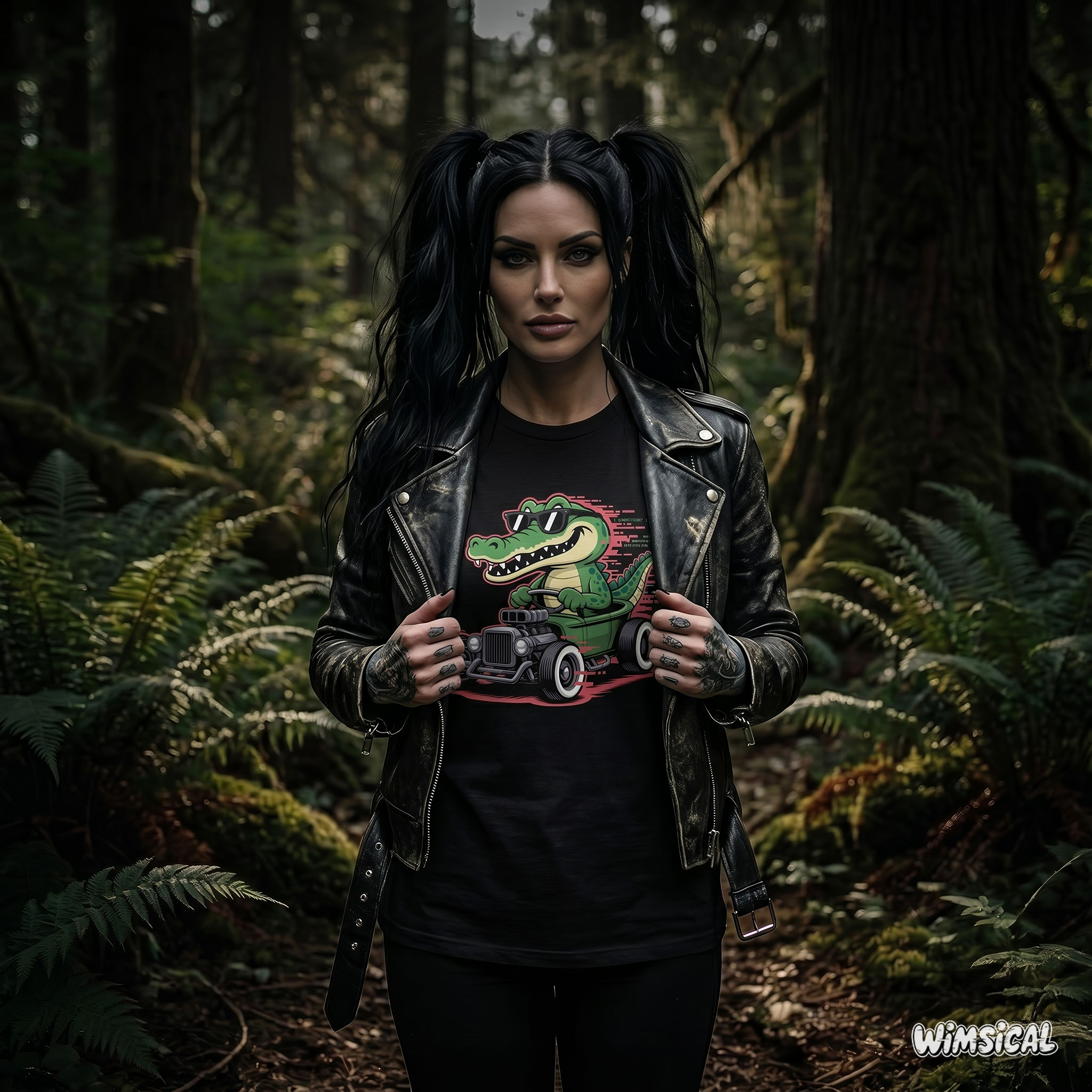 Bayou Burnout – Swamp Gator Hot Rod Unisex T-Shirt product thumbnail image