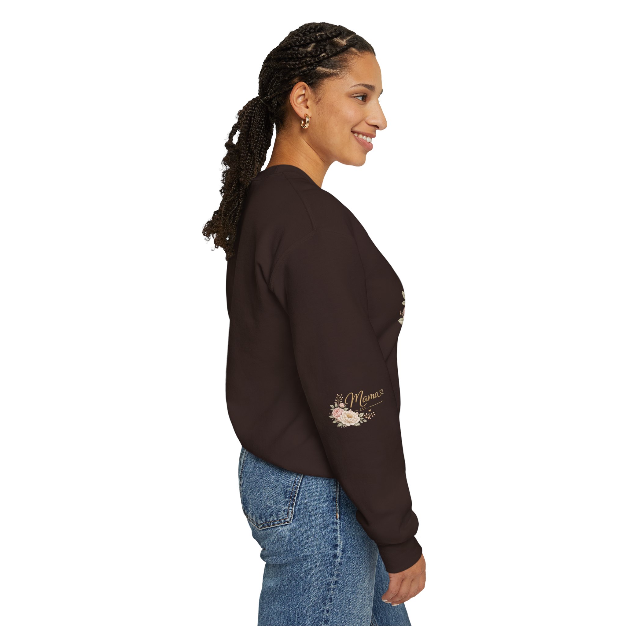 Mama Floral Crewneck Sweatshirt — Established Mom Mother’s Day Gift product thumbnail image