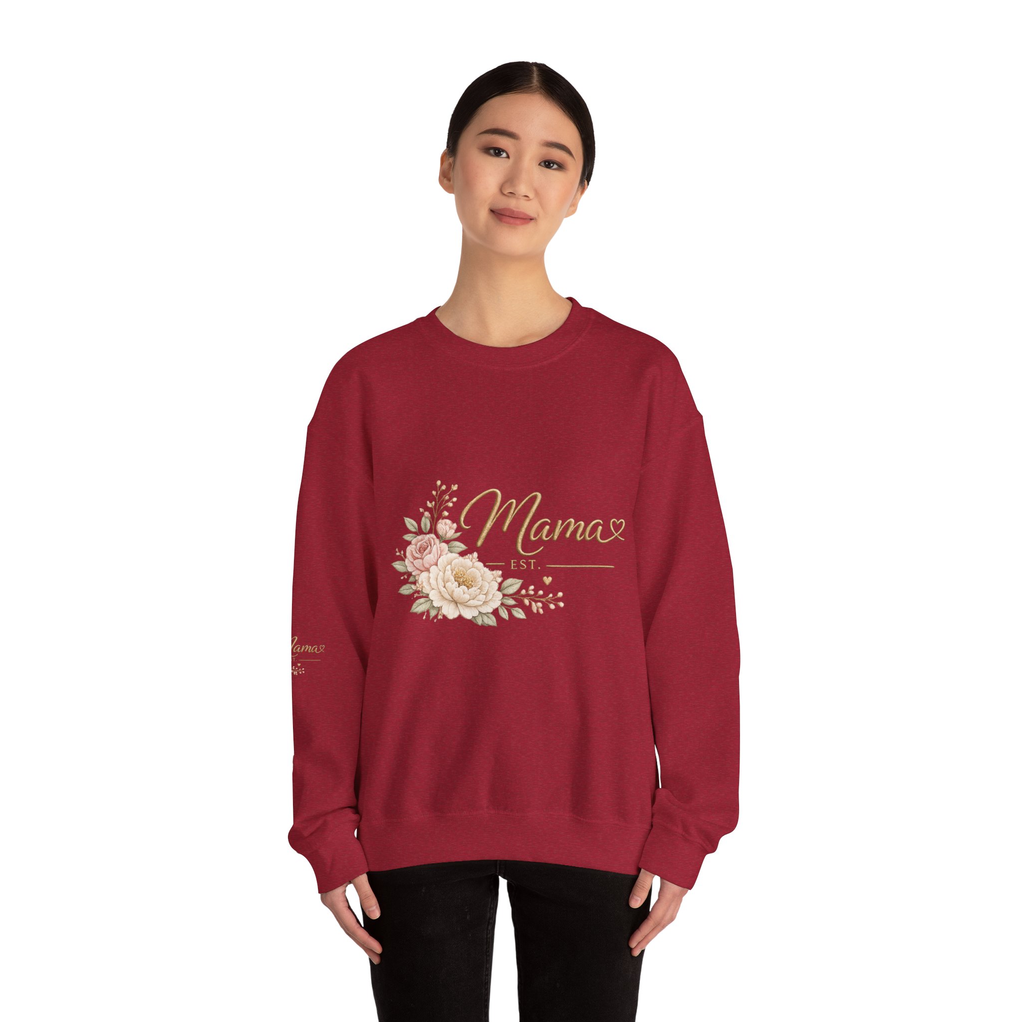 Mama Floral Crewneck Sweatshirt — Established Mom Mother’s Day Gift product thumbnail image Mama Floral Crewneck Sweatshirt — Established Mom Mother’s Day Gift product thumbnail image