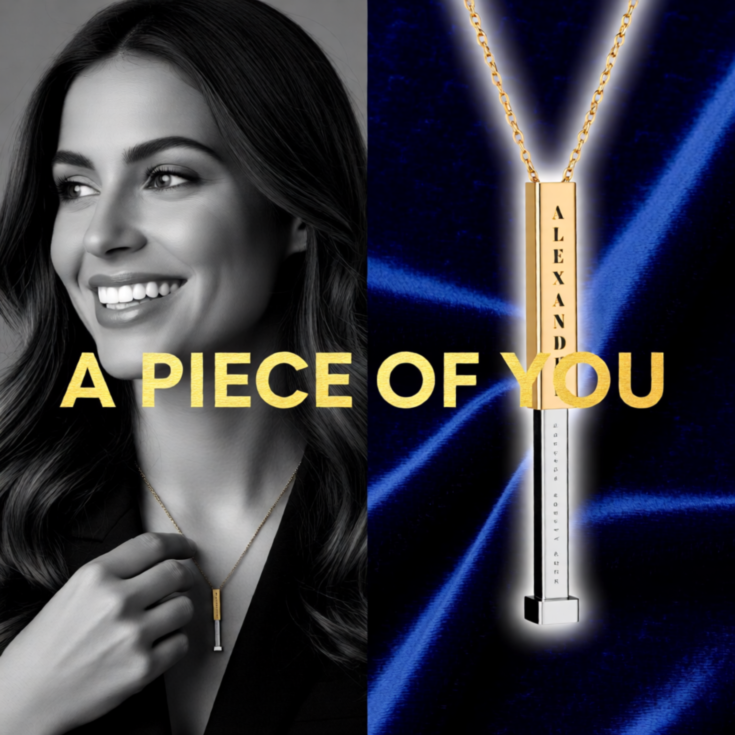 Personalized Sliding Bar Necklace | Custom Secret Message Engraving | Perfect Gift for Him & Her product thumbnail image Personalized Sliding Bar Necklace | Custom Secret Message Engraving | Perfect Gift for Him & Her product thumbnail image