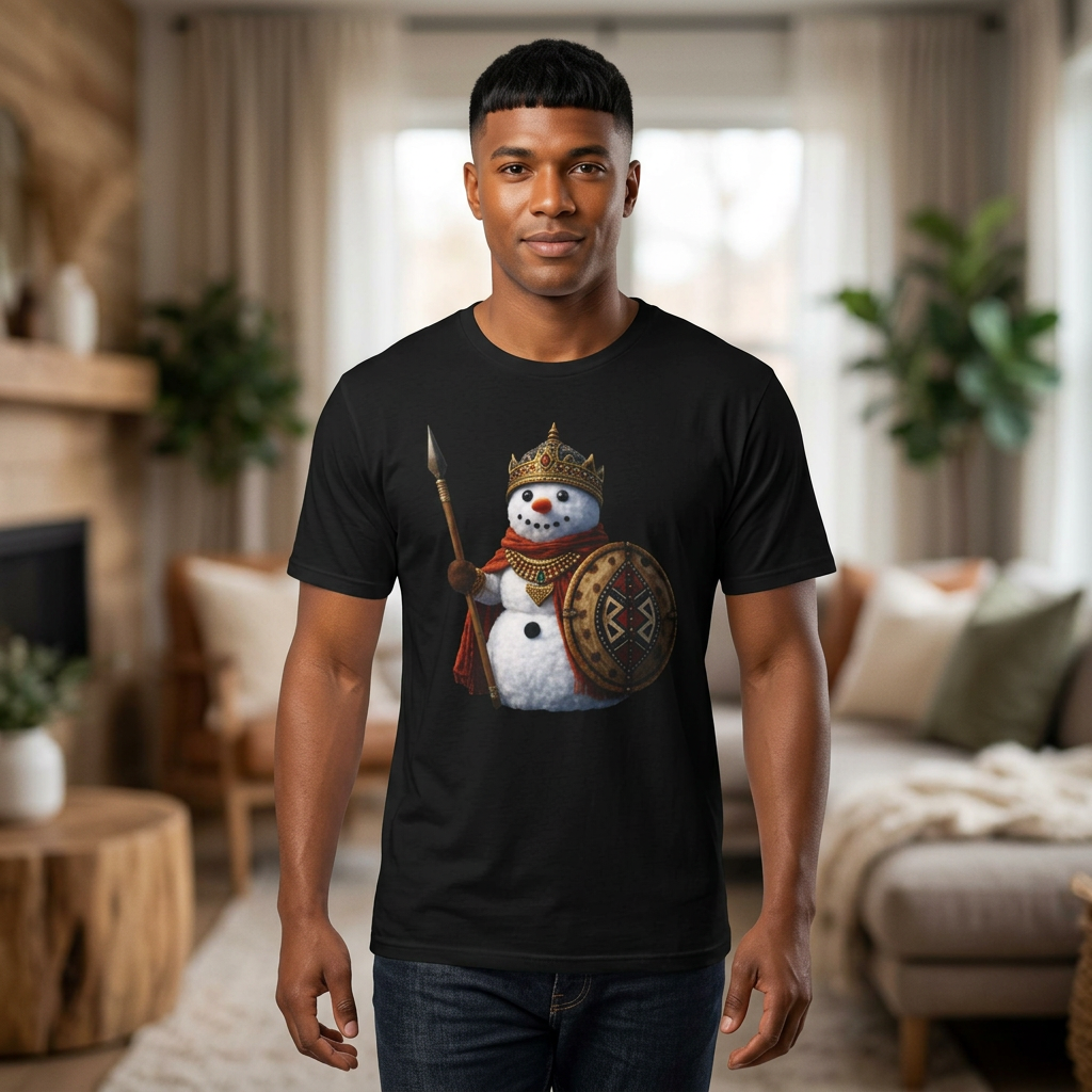 African King Snowman - Unisex Softstyle T-Shirt product thumbnail image