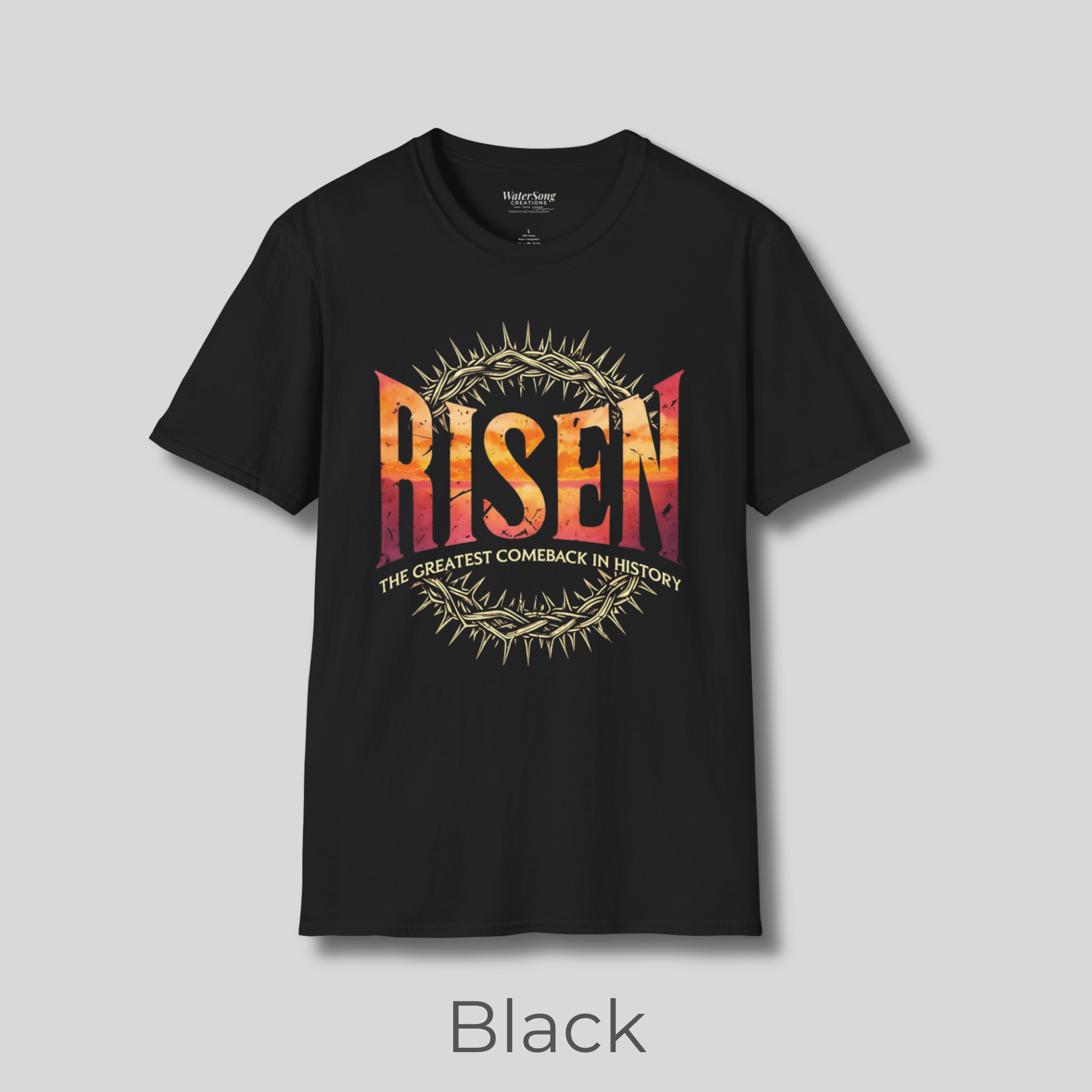 Risen Soft Cotton T-shirt - Greatest Comeback in History product thumbnail image Risen Soft Cotton T-shirt - Greatest Comeback in History product thumbnail image