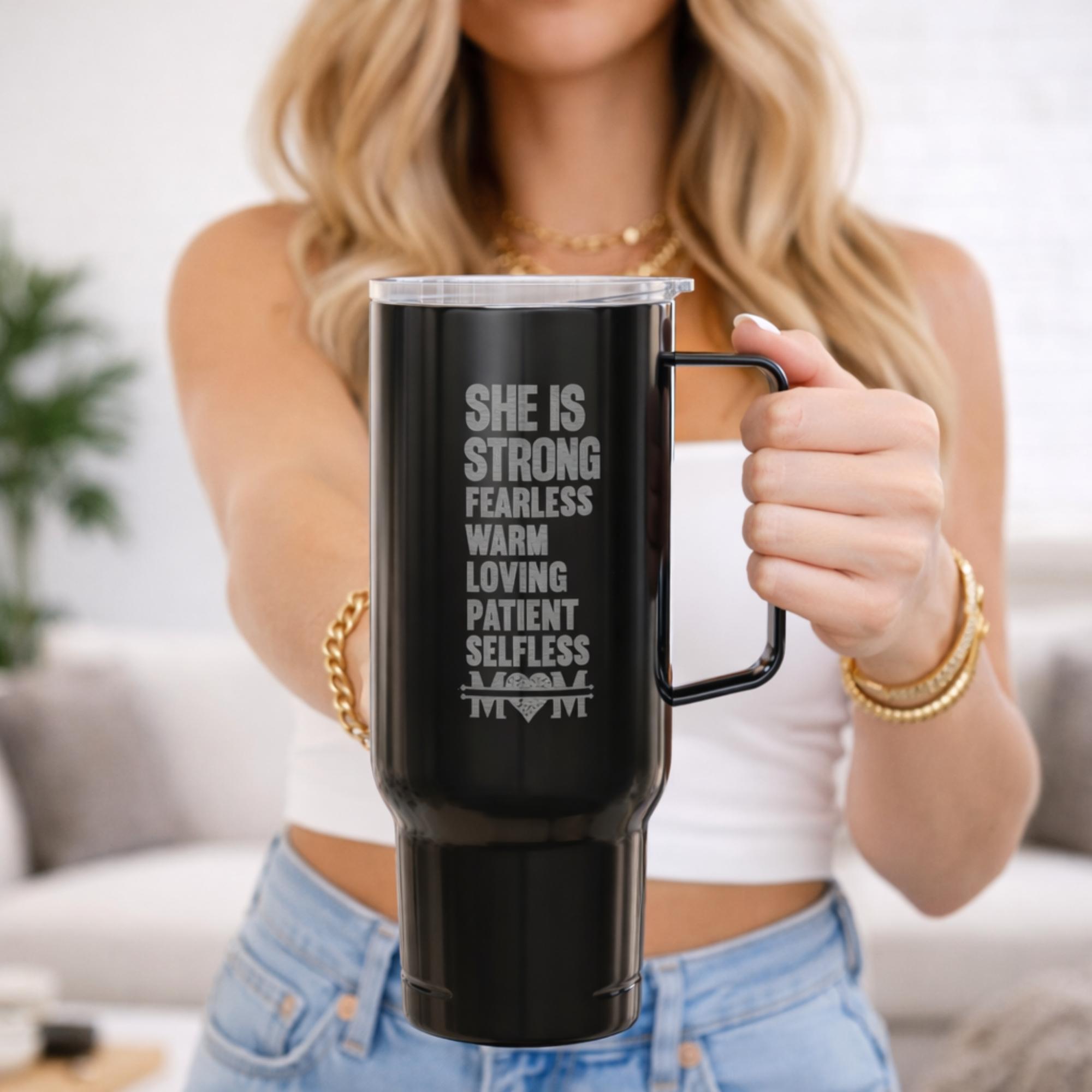 40oz Engraved Insulated Tumbler with Lid &amp; Straw — Customizable Travel Mug