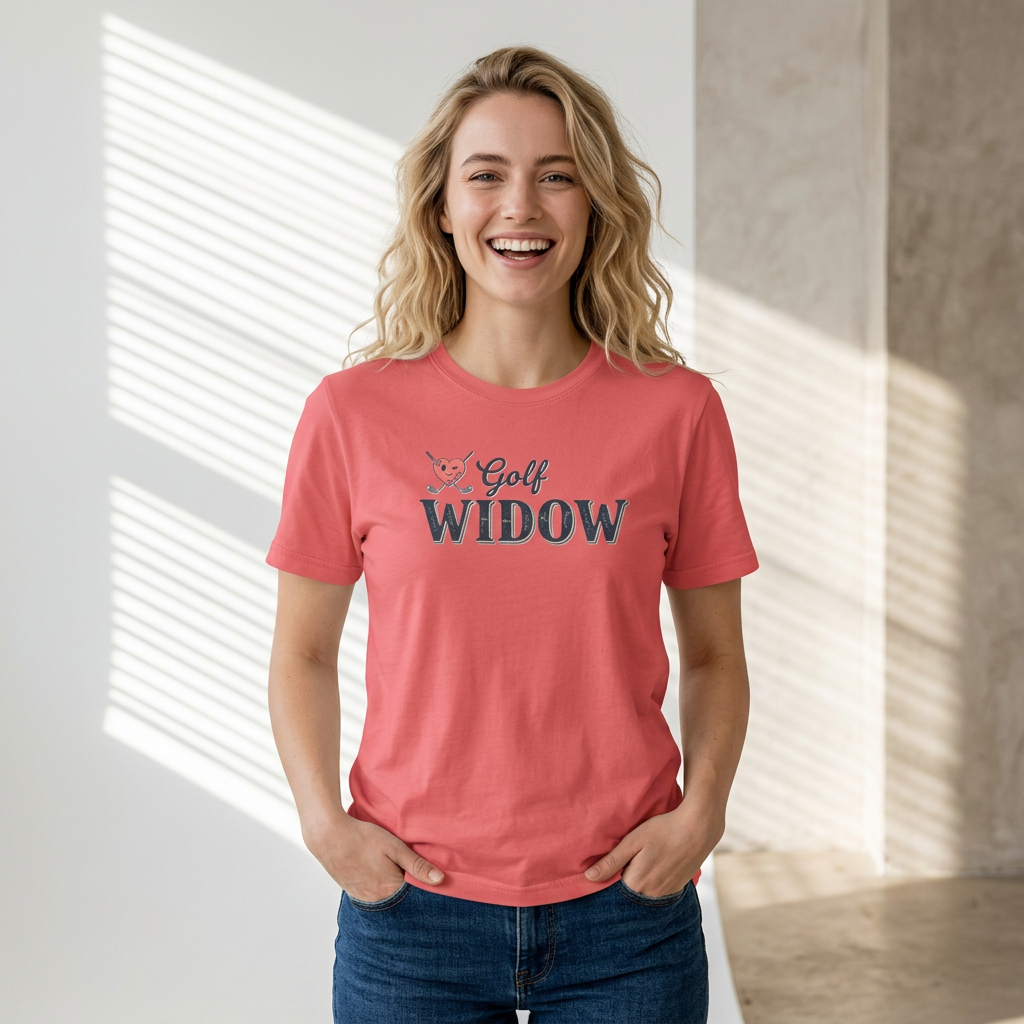 Golf Widow T-Shirt – Funny Golf Lover Shirt for Partner of Golfer product thumbnail image