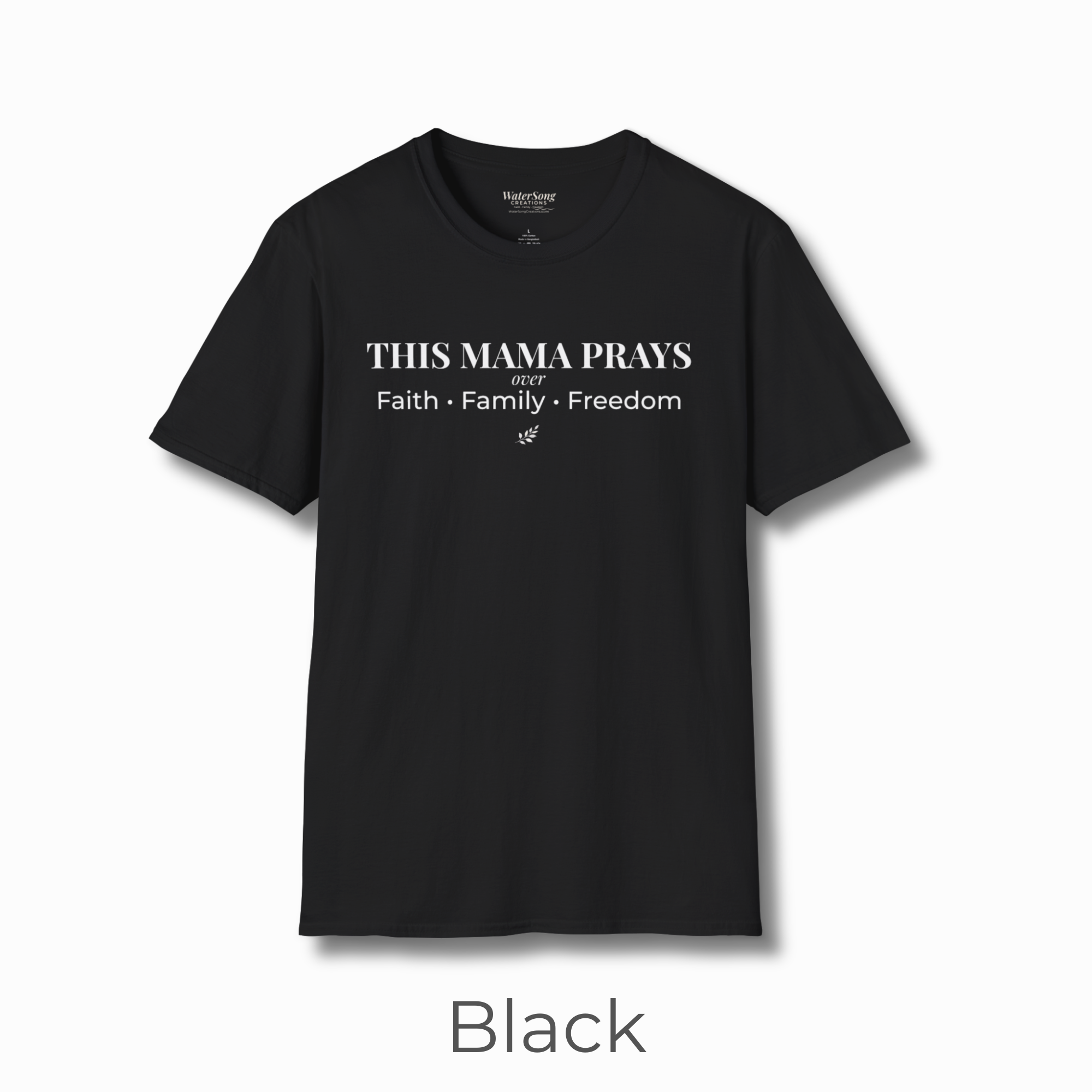 This Mama Prays T-Shirt | Faith • Family • Freedom | Inspirational Mom Tee product thumbnail image