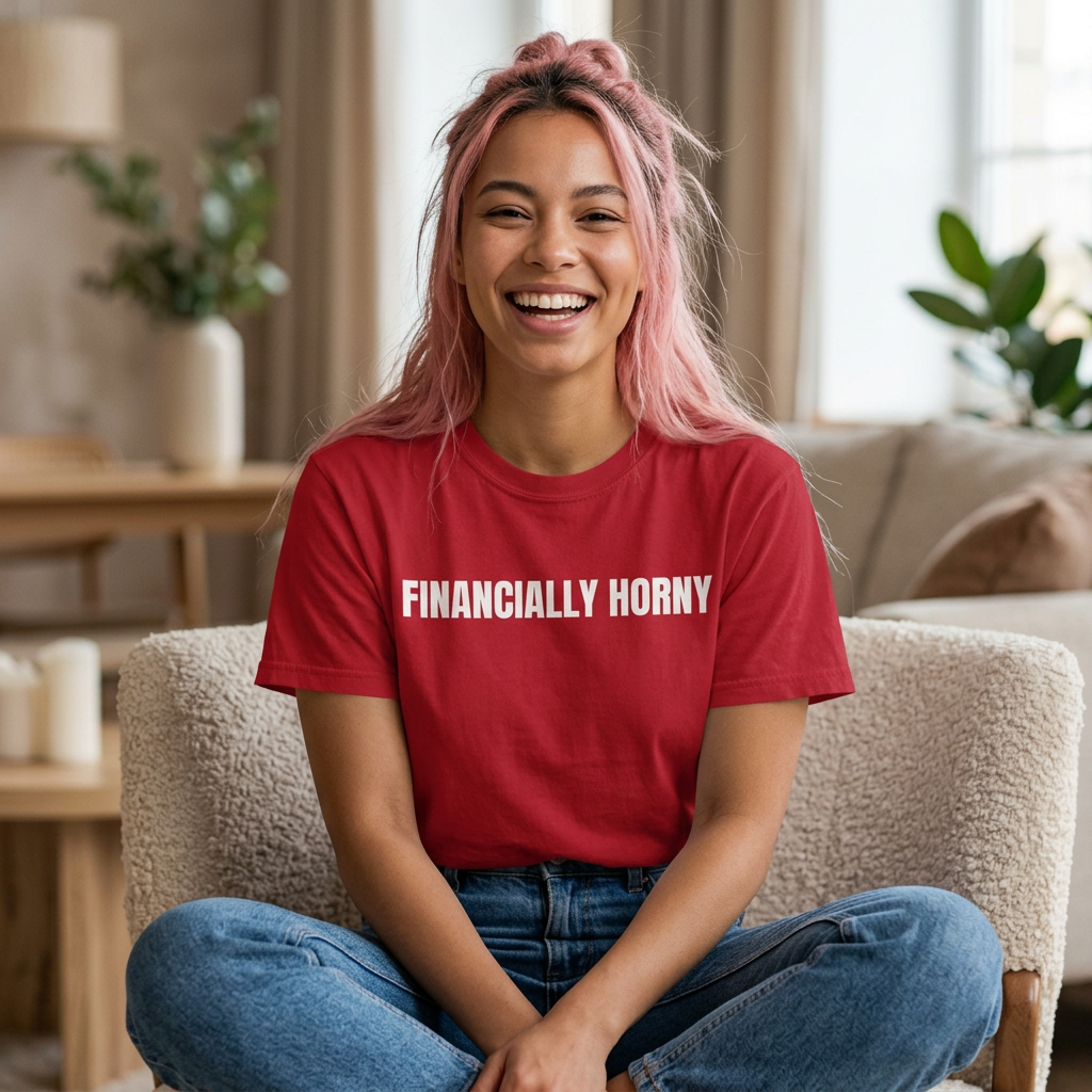 T-Shirt — "Financially Horny" Graphic Tee product thumbnail image
