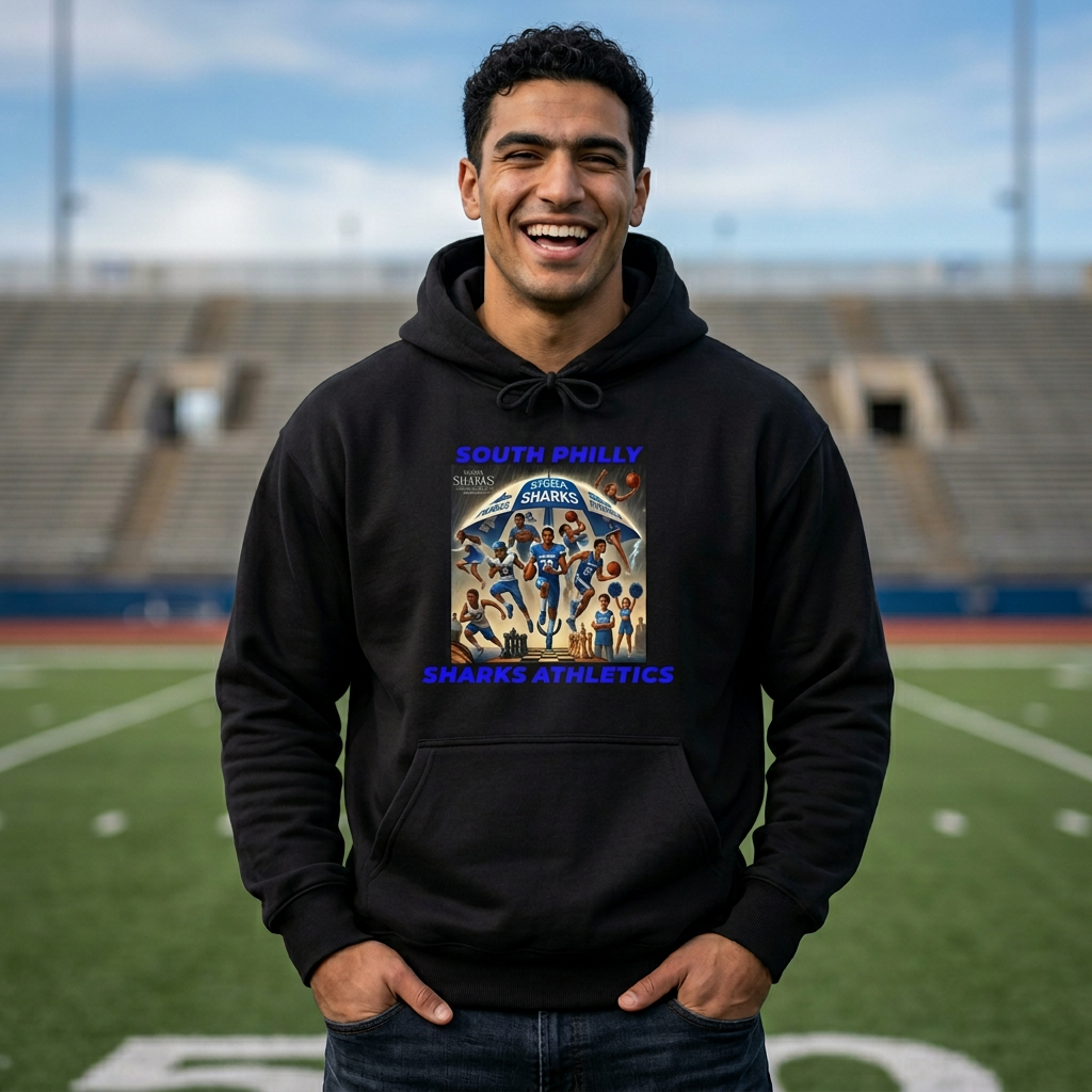 Adult South Philly Sharks Athletics Graphic Hoodie 