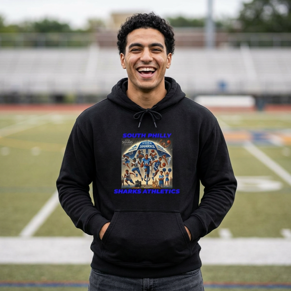 Adult South Philly Sharks Athletics Graphic Hoodie  product thumbnail image