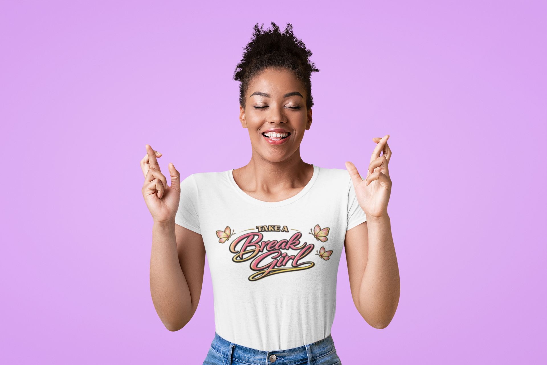 Take A Break Girl™ Statement Tee | “Pause. Reset. Choose.” Luxe Graphic T-Shirt | Gildan Softstyle 64000 Unisex Fit product thumbnail image Take A Break Girl™ Statement Tee | “Pause. Reset. Choose.” Luxe Graphic T-Shirt | Gildan Softstyle 64000 Unisex Fit product thumbnail image