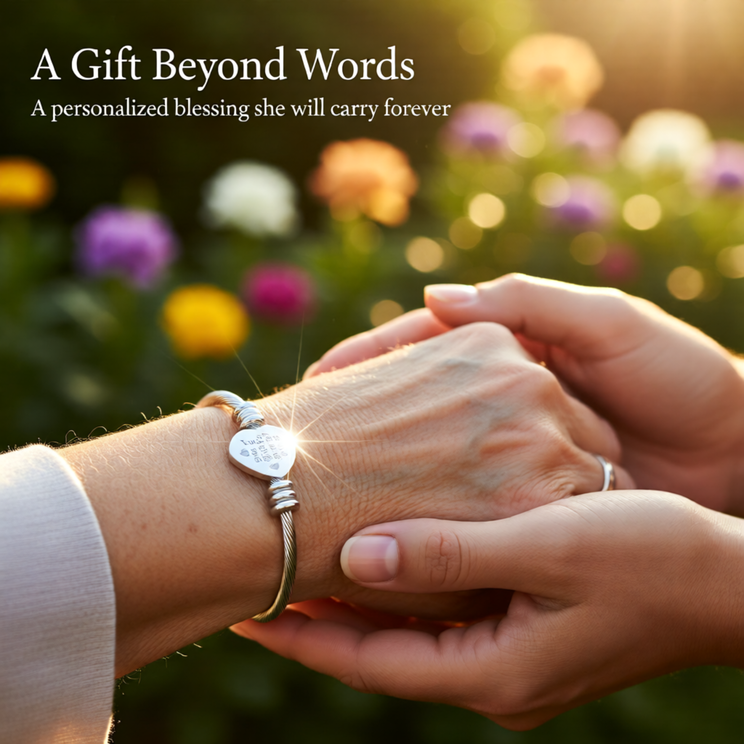 Heart Cuff Bracelet with Personalization | Stylish Cable Wire Bangle for Him & Her | Unique Gifts for Mom and Dad product thumbnail image Heart Cuff Bracelet with Personalization | Stylish Cable Wire Bangle for Him & Her | Unique Gifts for Mom and Dad product thumbnail image