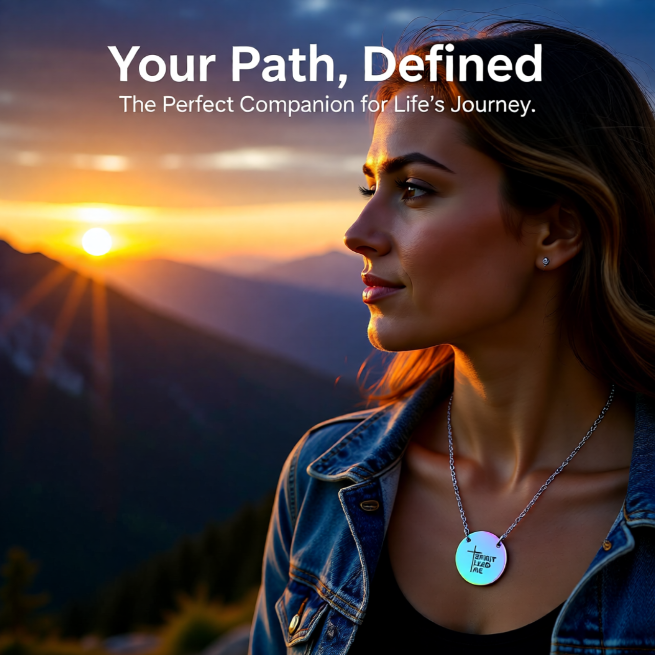 Engraved Circle Necklace "Spirit Lead Me" – Christian Cross Pendant, Inspirational Gift | Unique gift for all occasions product thumbnail image Engraved Circle Necklace "Spirit Lead Me" – Christian Cross Pendant, Inspirational Gift | Unique gift for all occasions product thumbnail image