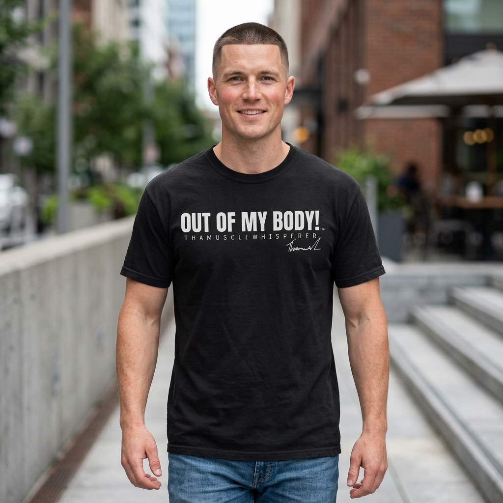 Jackie's Signature Phrase – Out Of My Body™ Comfort Color T-Shirt