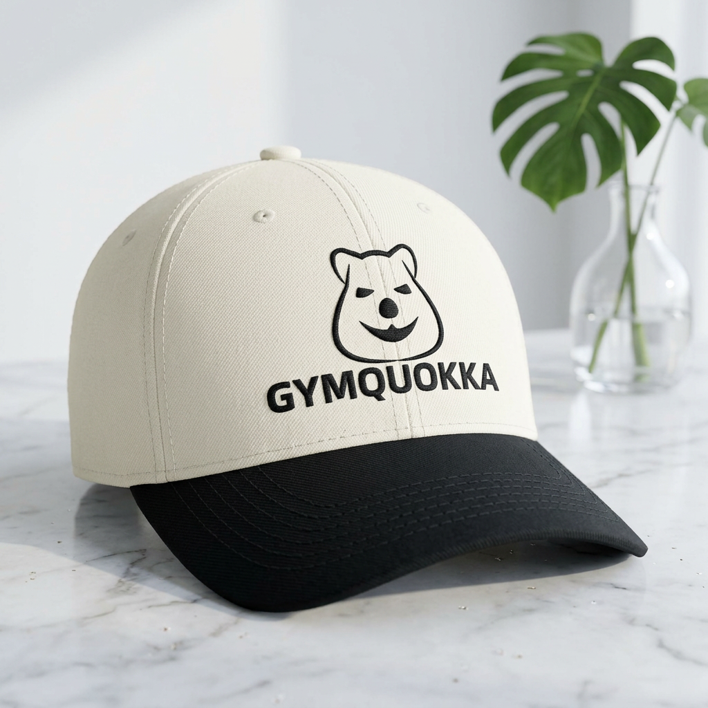 GYMQUOKKA Two‑Tone Cap – Embroidered Animal Logo Trucker Hat product thumbnail image GYMQUOKKA Two‑Tone Cap – Embroidered Animal Logo Trucker Hat product thumbnail image