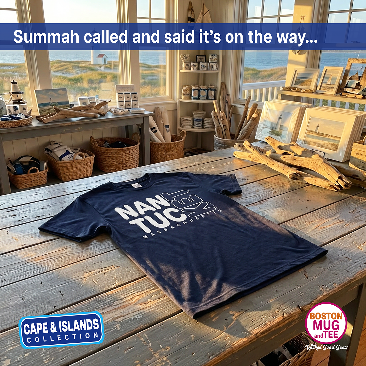 Nantucket Massachusetts Tee Shirt