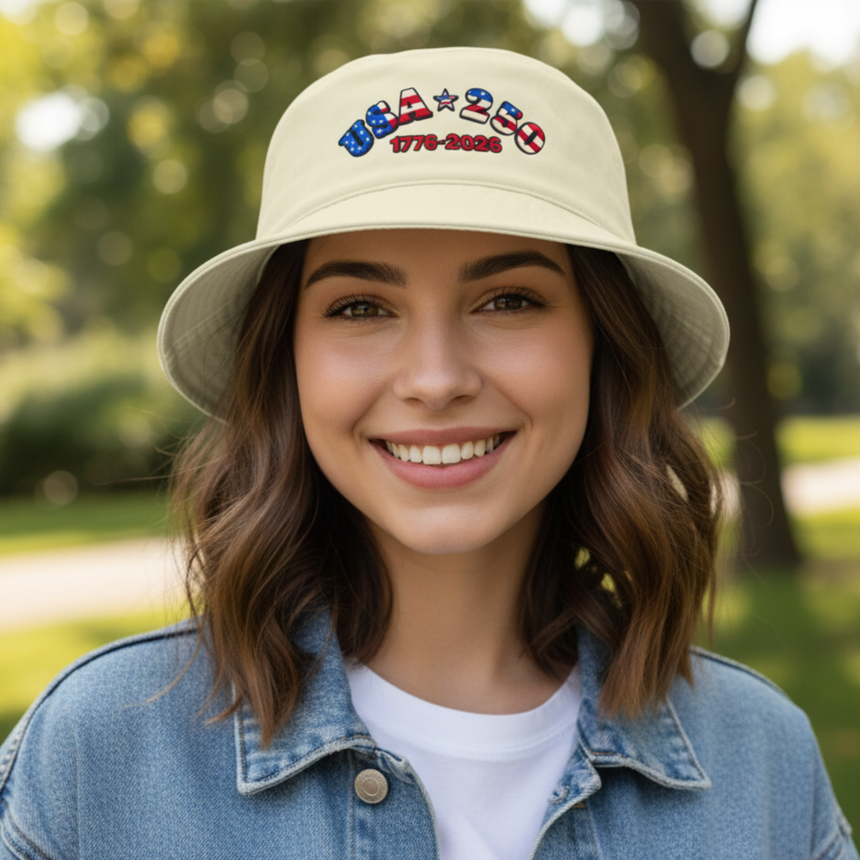 USA 1776-2026 Patriotic Bucket Hat | Fourth of July Celebration or Gardening