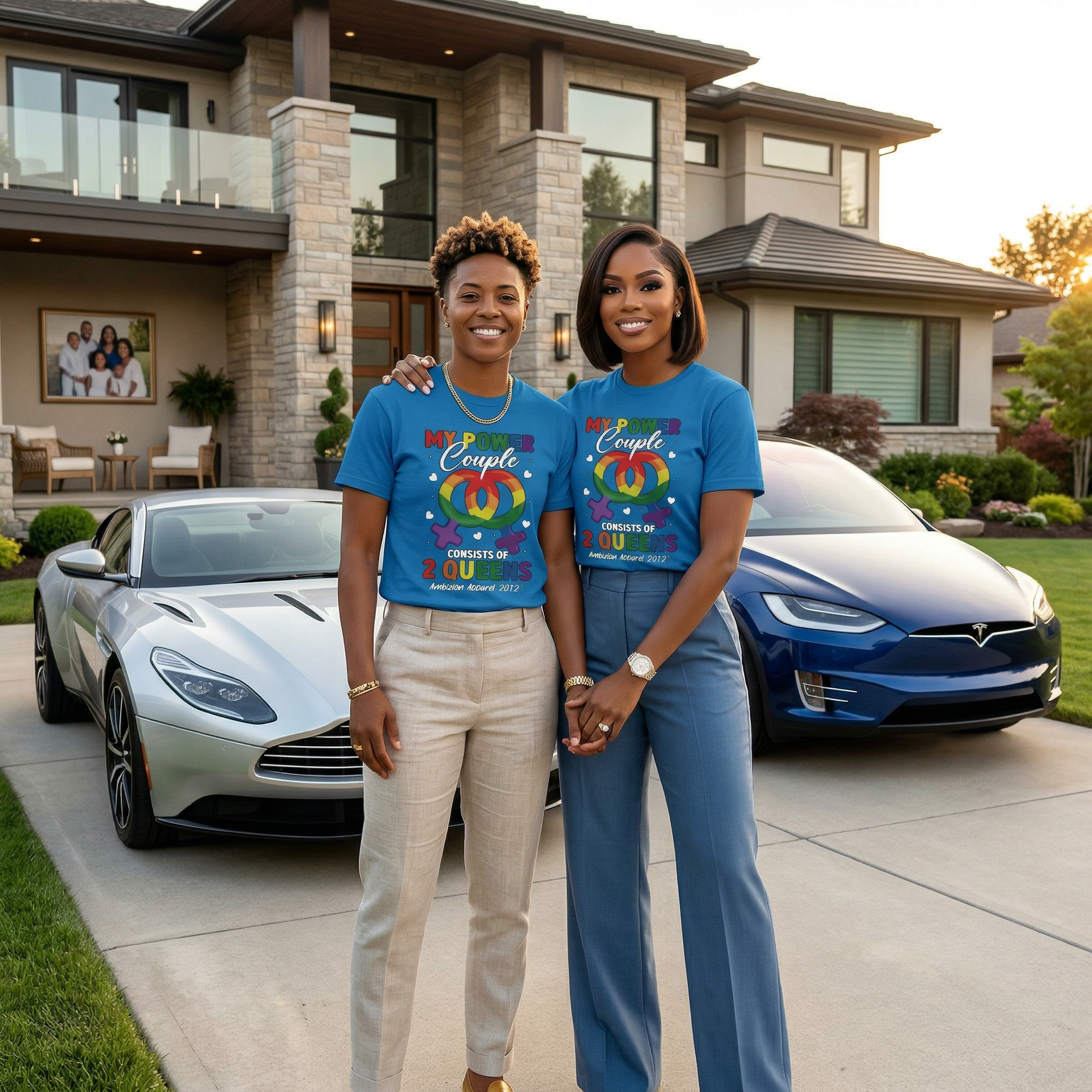 My Power Couple 2 Queens Softstyle T-Shirt (LGBTQ)