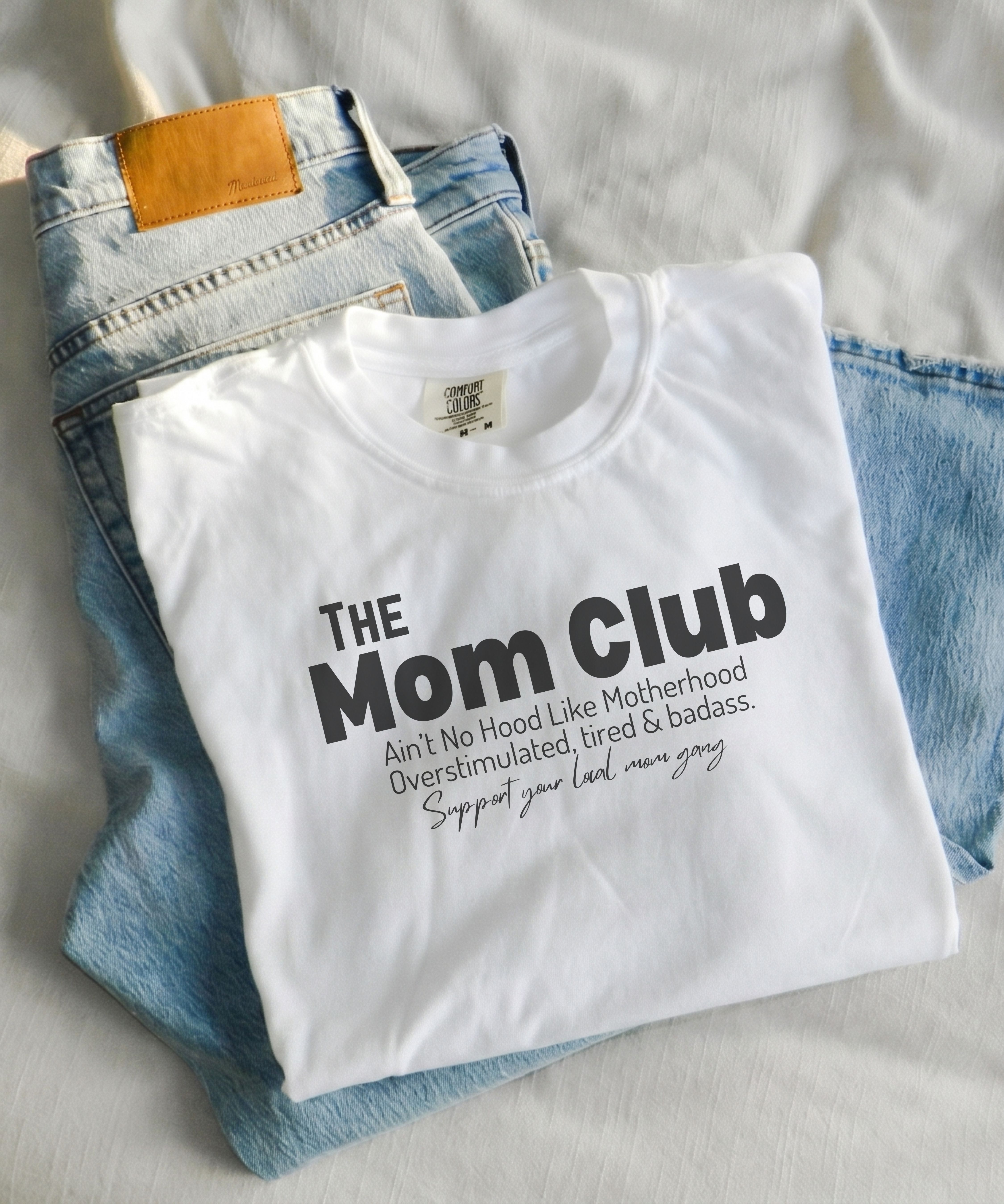 The Mom Club T-Shirt Unisex Funny Motherhood Graphic Comfort Colors Tee