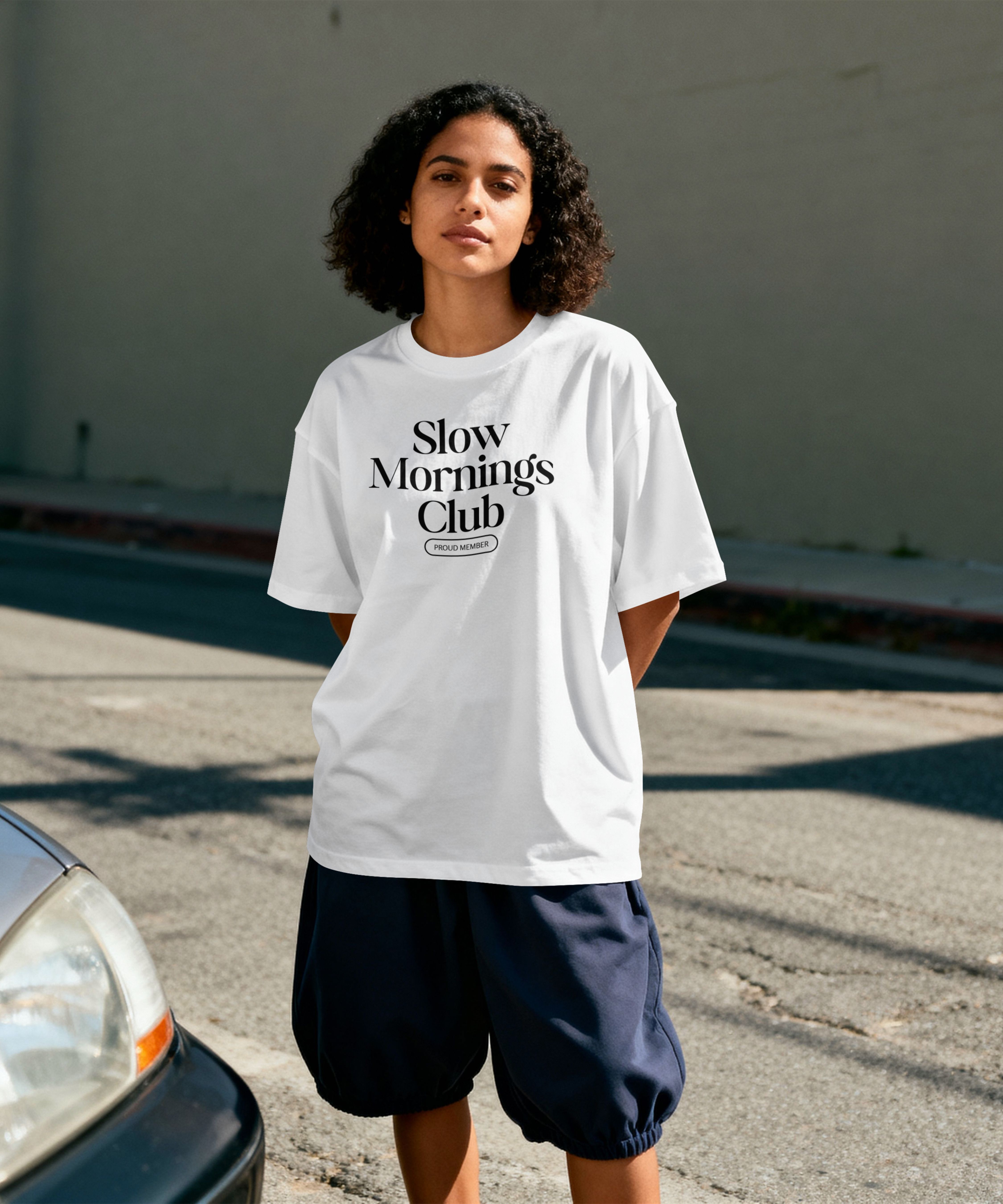 Slow Mornings Club Unisex Garment-Dyed Comfort Colors Short Sleeve T-shirt product thumbnail image Slow Mornings Club Unisex Garment-Dyed Comfort Colors Short Sleeve T-shirt product thumbnail image