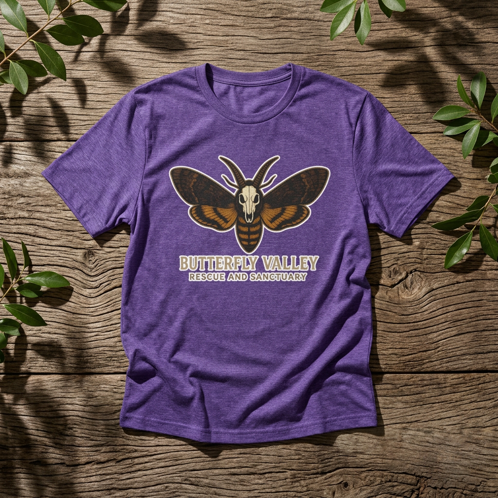 Butterfly Valley Rescue &amp; Sanctuary Death's-Head Hawkmoth Unisex Softstyle T-Shirt