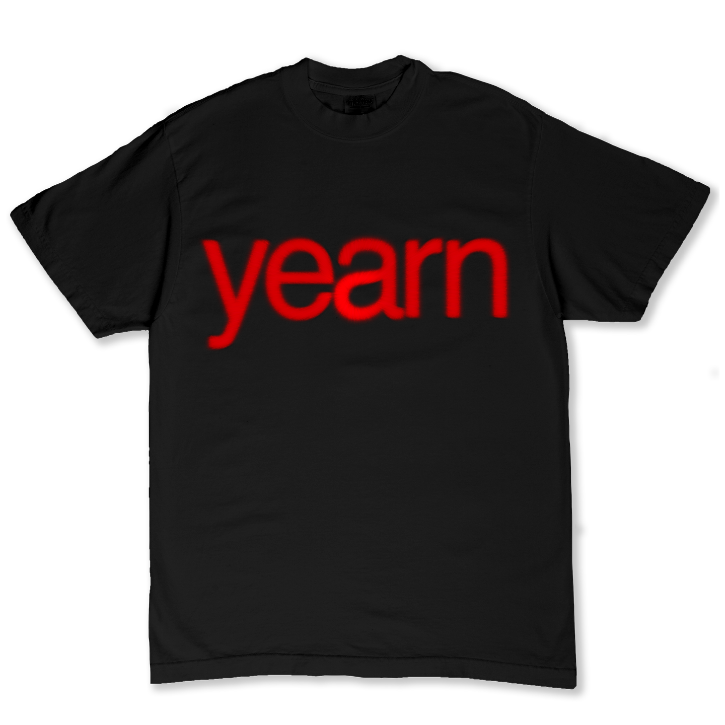 THE YEARN ESSENTIALS TEE | BLACK &amp; RED 