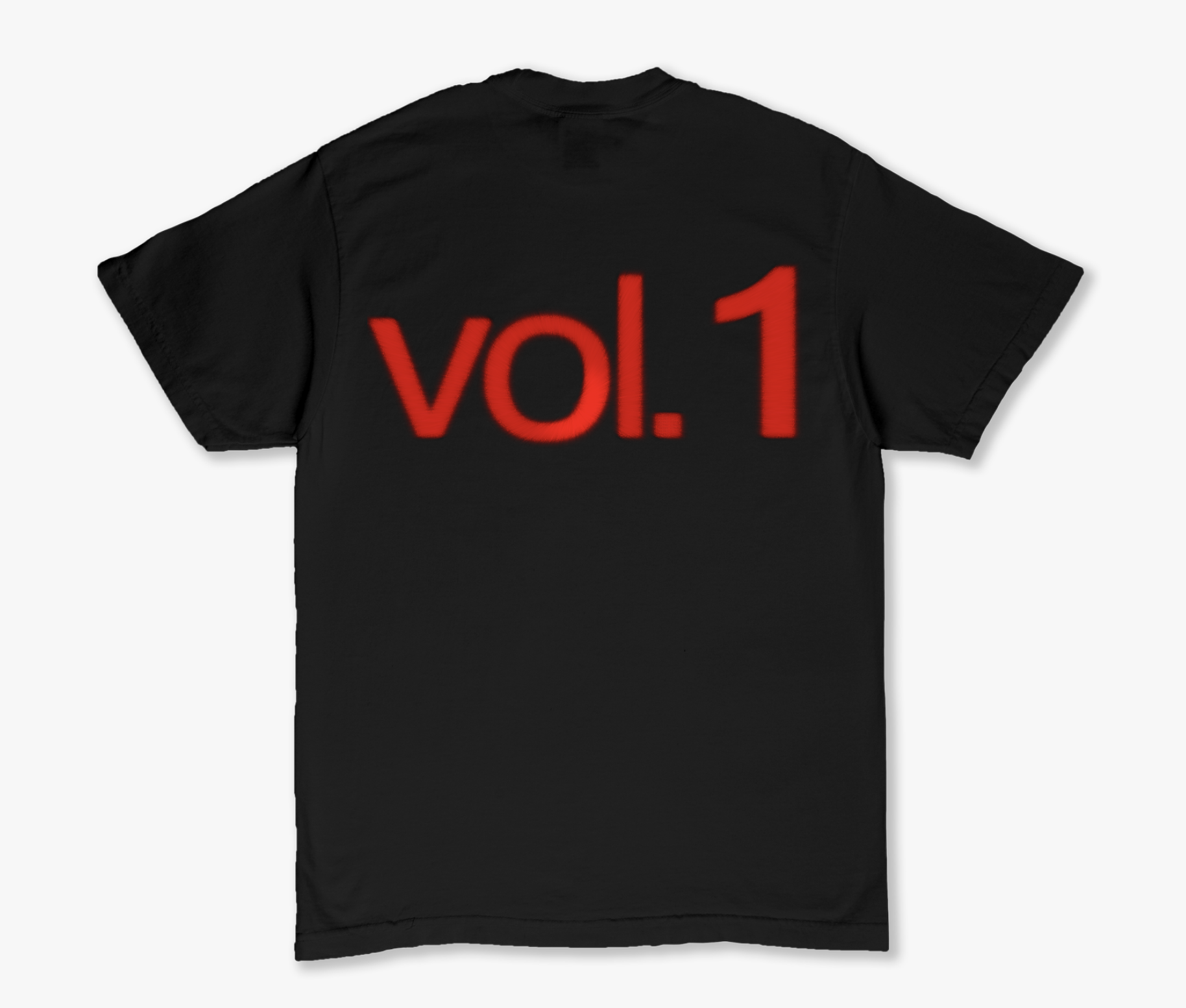 THE YEARN ESSENTIALS TEE | BLACK &amp; RED  product thumbnail image