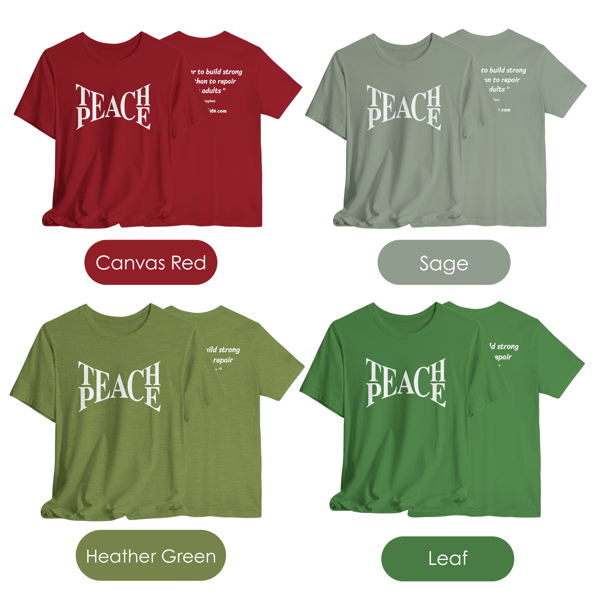 Unisex Spiritual Playdate Teach Peace T Shirt product thumbnail image Unisex Spiritual Playdate Teach Peace T Shirt product thumbnail image