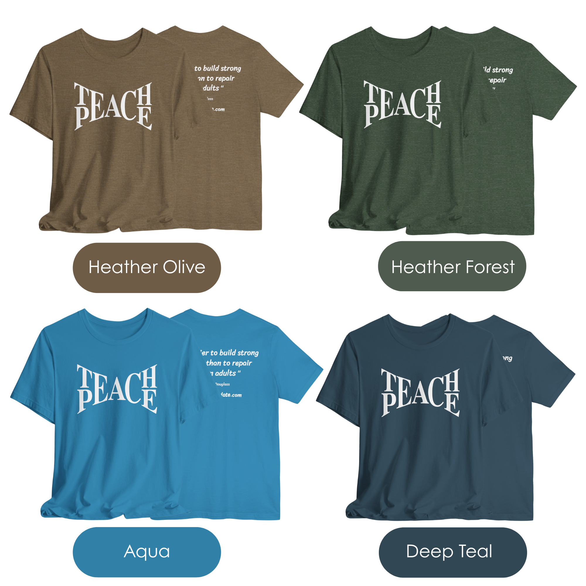 Unisex Spiritual Playdate Teach Peace T Shirt product thumbnail image Unisex Spiritual Playdate Teach Peace T Shirt product thumbnail image