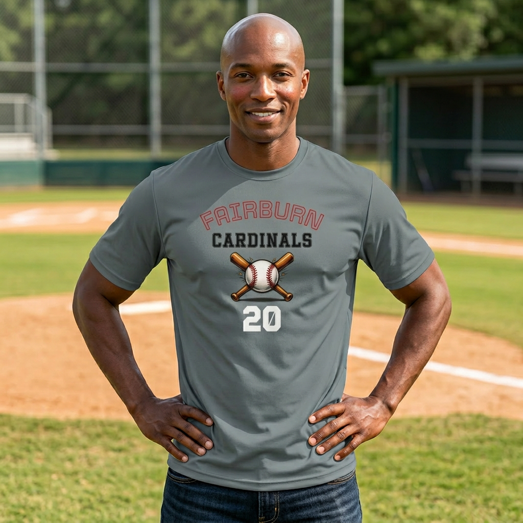 Fairburn Cardinals Dri Fit Shirt — Custom Number &amp; Back Name