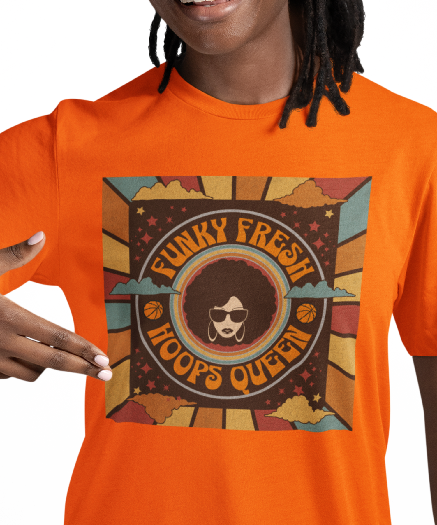 Retro Funky Fresh Hoops Queen Gildan Softstyle Unisex Adult T-Shirt,  Women's Basketball Hoop Lovers