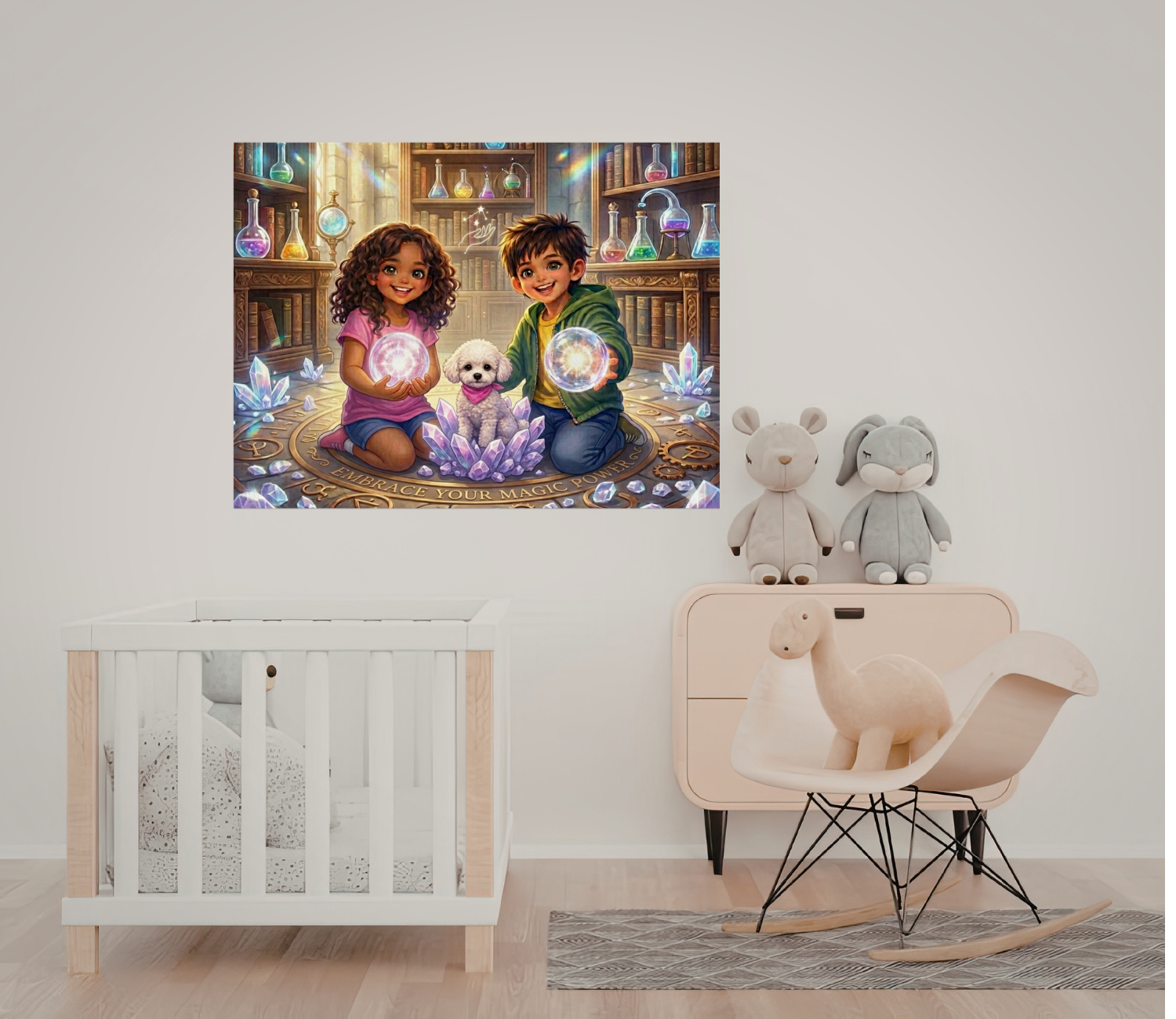 "My Magic Power" Kids Art Poster — Enchanted Library Edition product thumbnail image