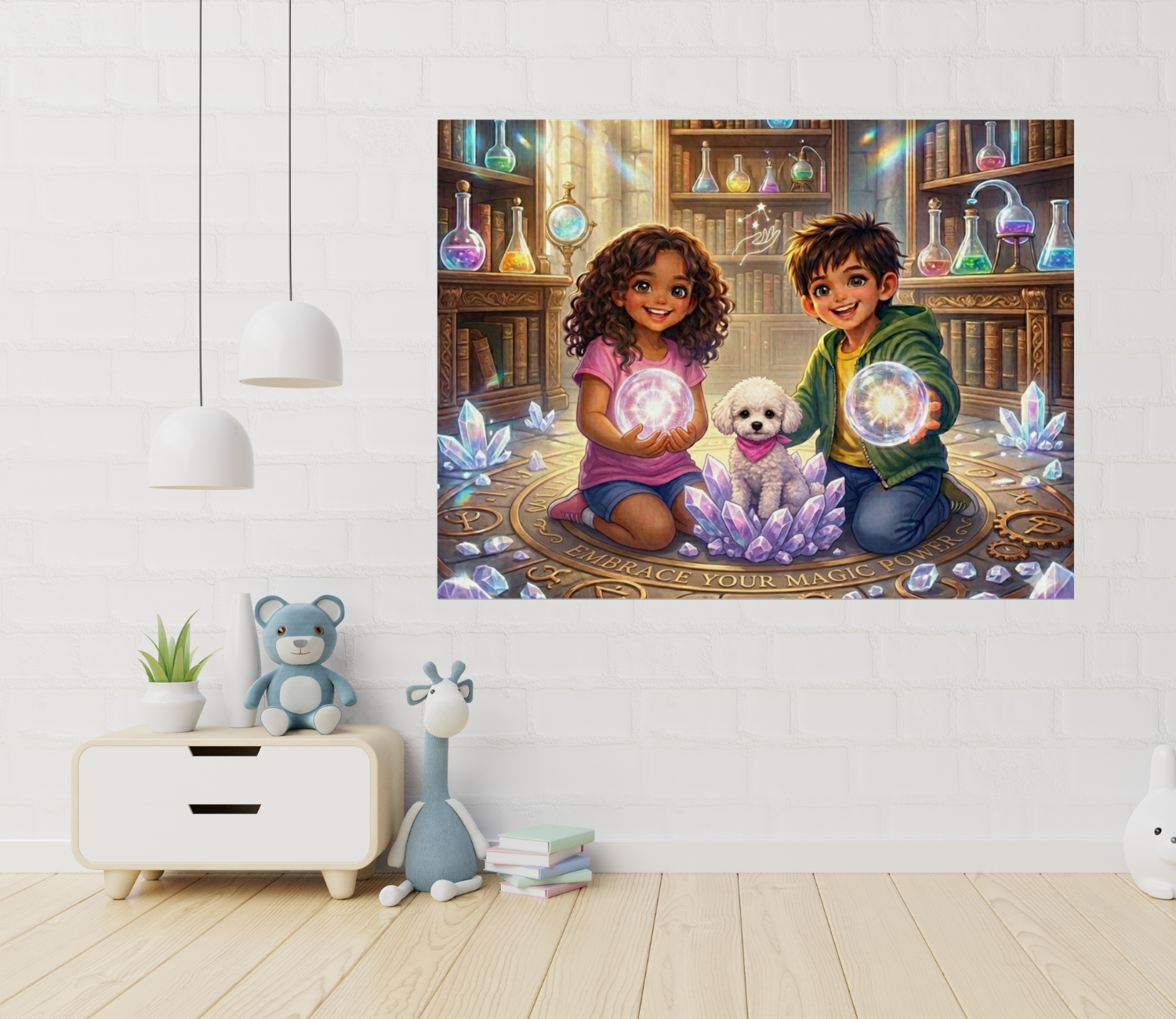 "My Magic Power" Kids Art Poster — Enchanted Library Edition product thumbnail image "My Magic Power" Kids Art Poster — Enchanted Library Edition product thumbnail image
