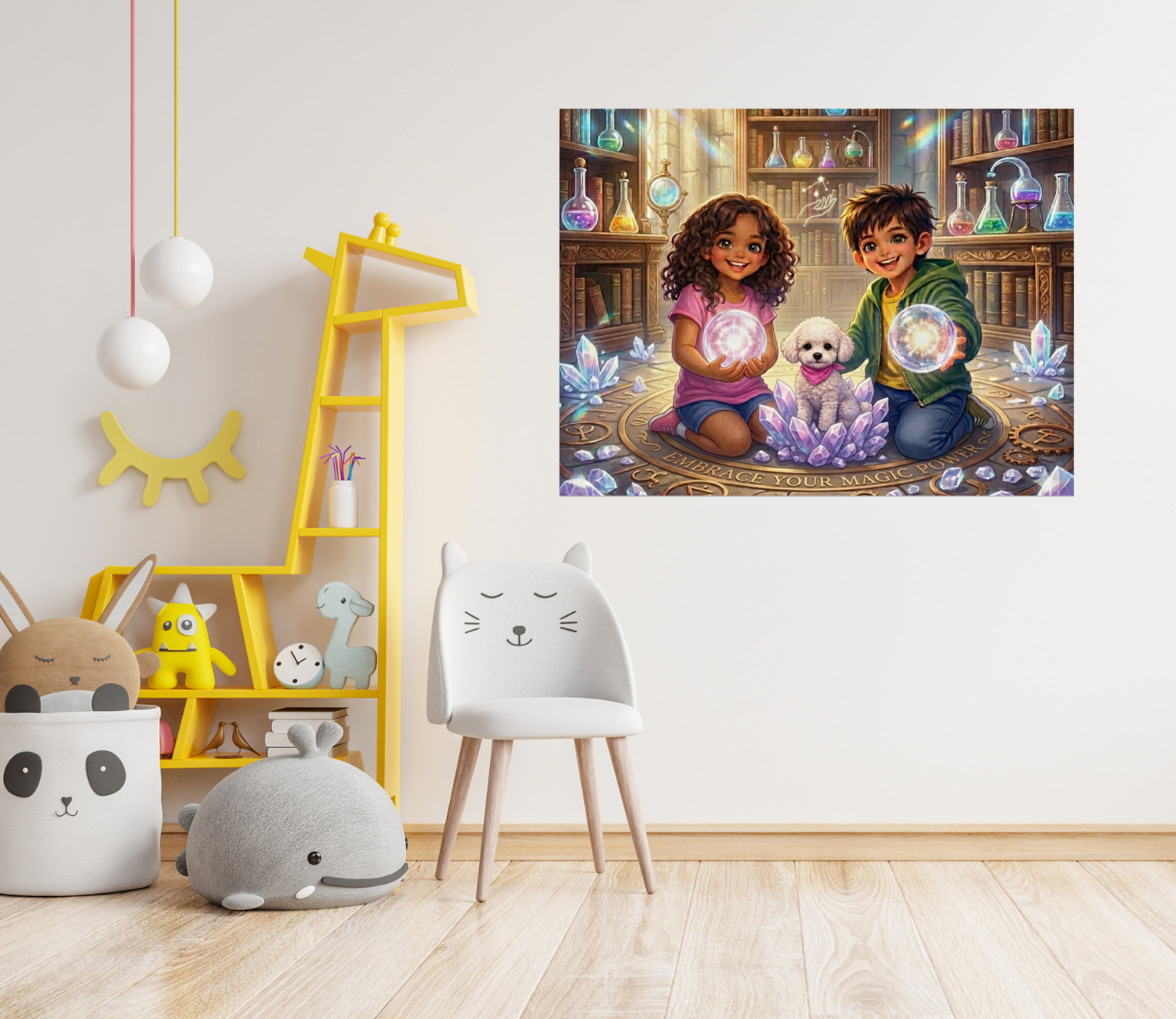 "My Magic Power" Kids Art Poster — Enchanted Library Edition product thumbnail image "My Magic Power" Kids Art Poster — Enchanted Library Edition product thumbnail image