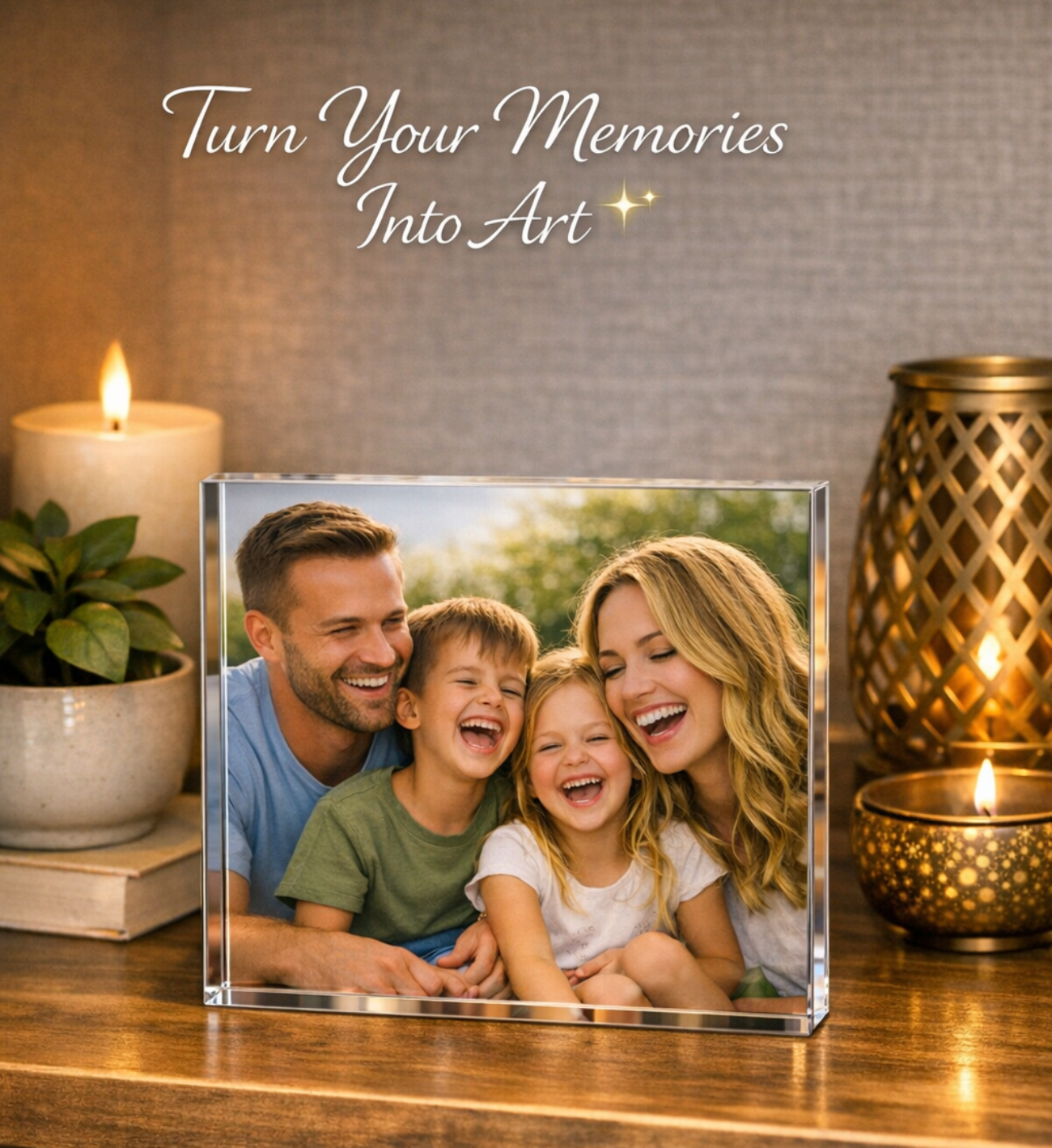 Create your Photo Block, Custom Picture Frame, Unique Gift, Home Decor, Memories Keepsake product thumbnail image
