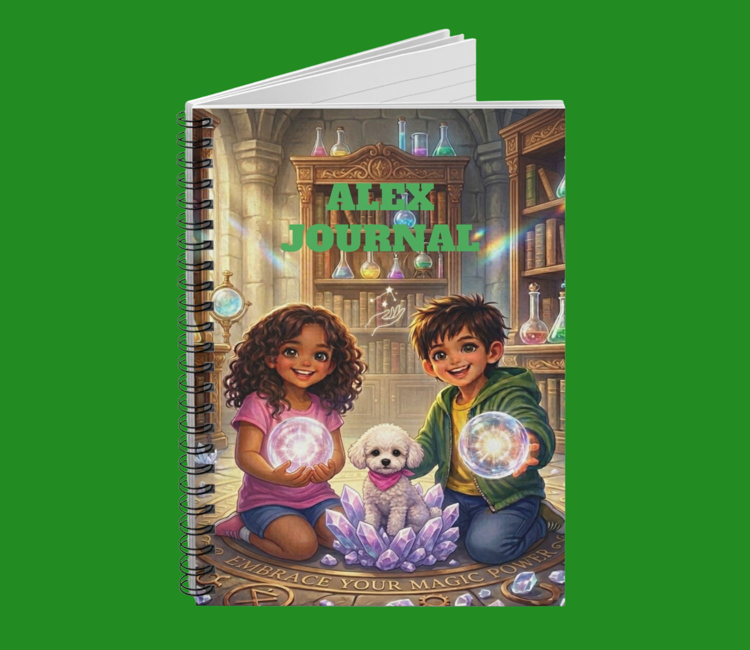 My Magic Power is Energy Kids Journal — Personalized Spiral Notebook (Alex Journal) product thumbnail image My Magic Power is Energy Kids Journal — Personalized Spiral Notebook (Alex Journal) product thumbnail image