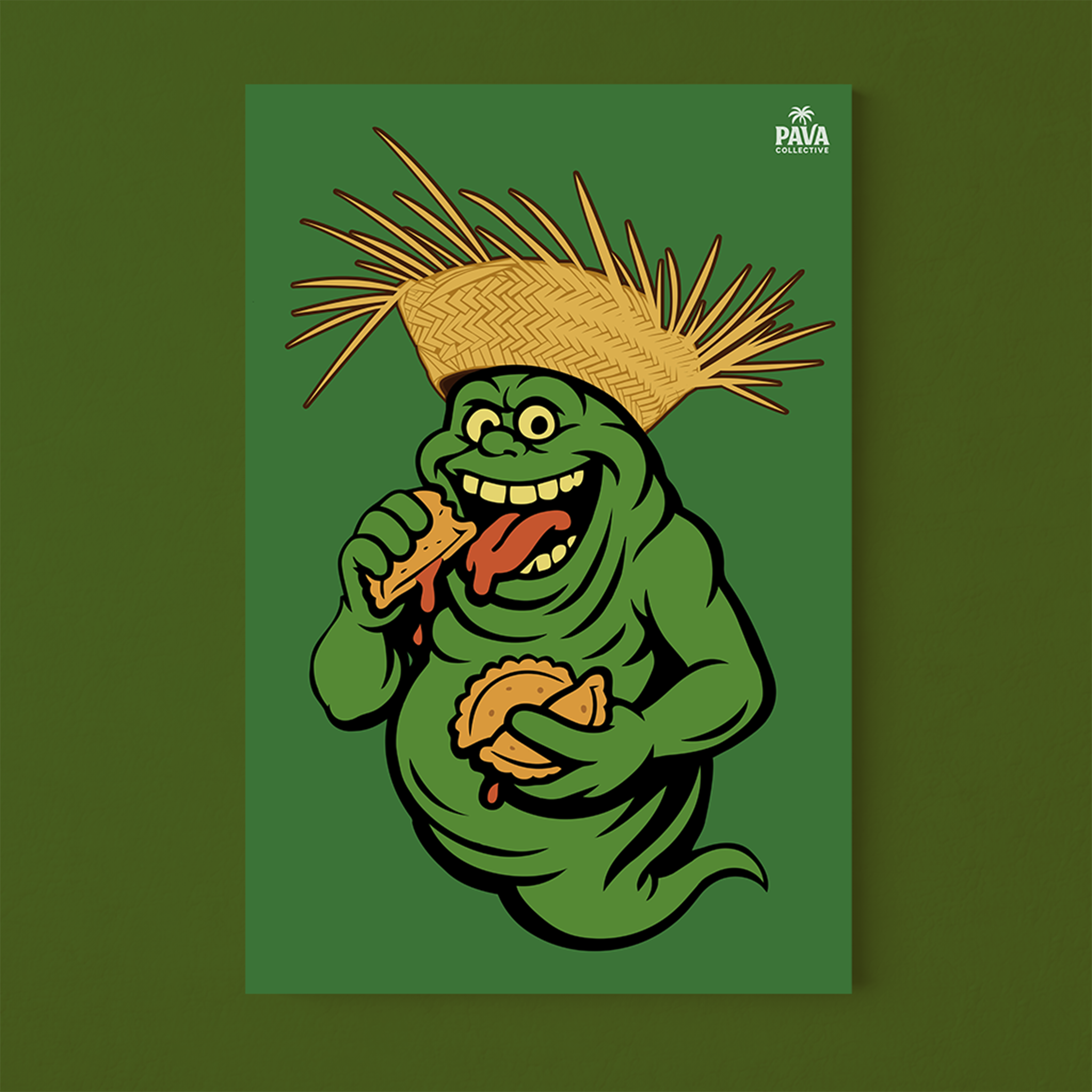 Pava Portraits: Slimer Print product thumbnail image