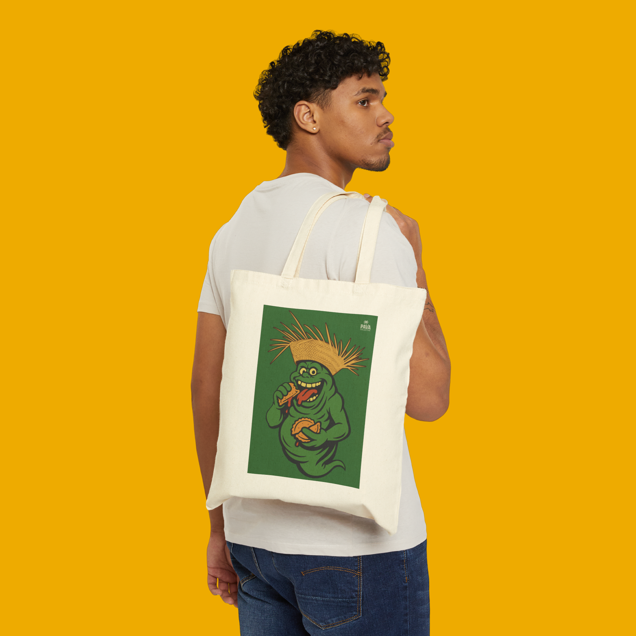 Pava Portraits: Slimer Tote product thumbnail image Pava Portraits: Slimer Tote product thumbnail image