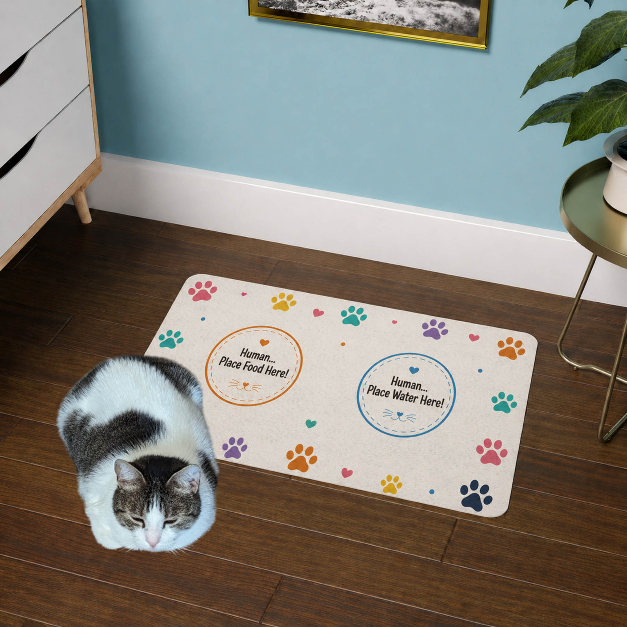 Custom Pet Food Mat (12x18)