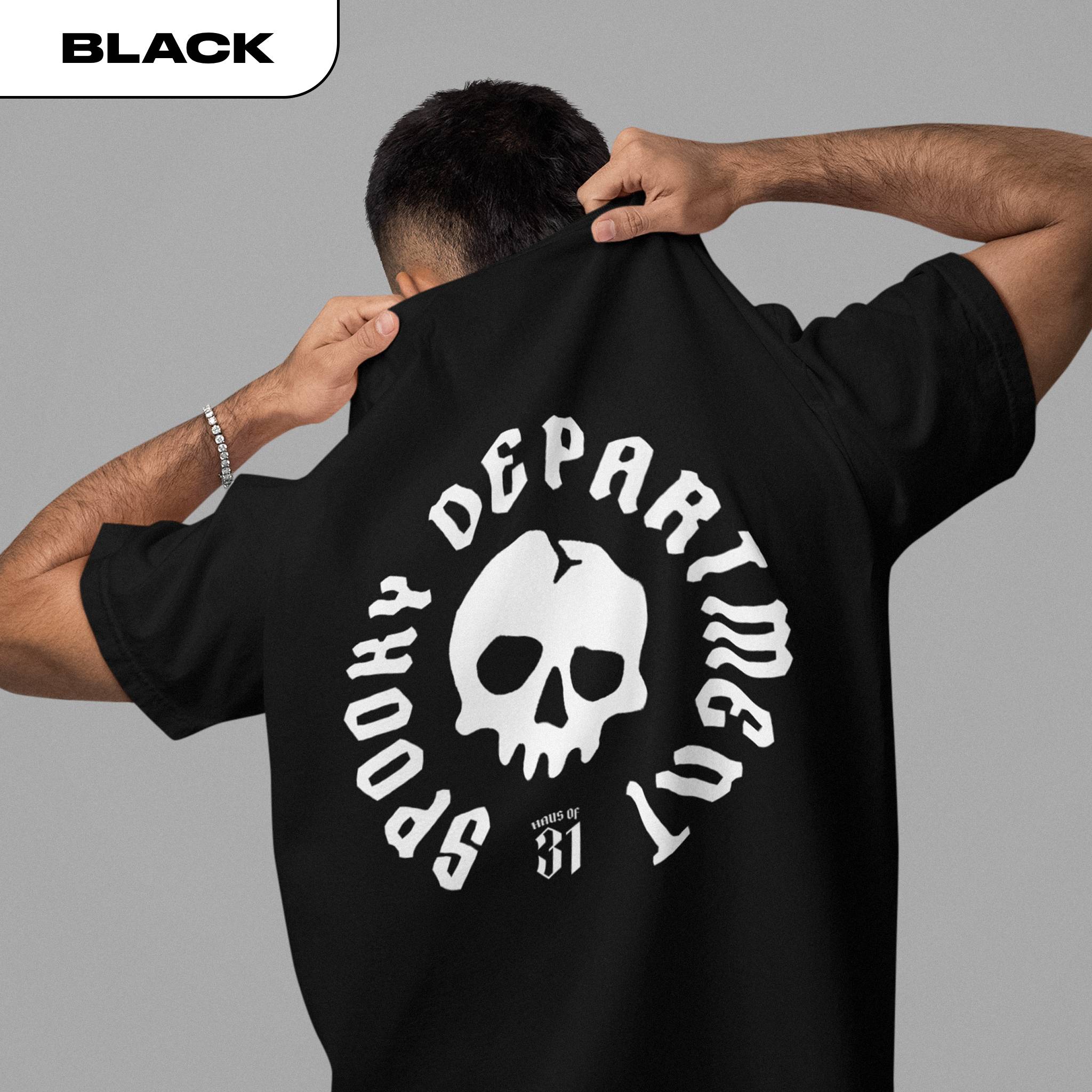 Spooky Department Skull Tee product thumbnail image