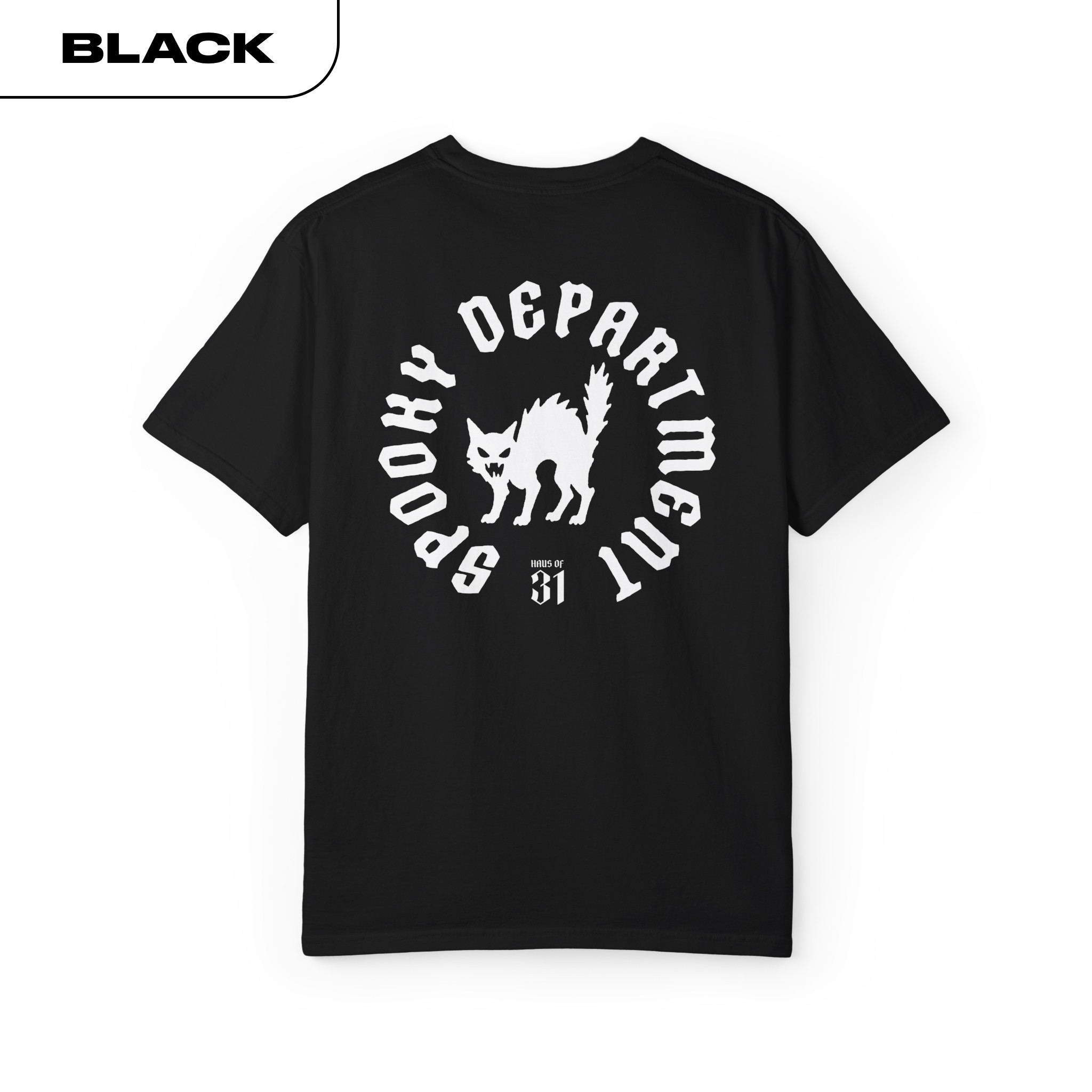 Spooky Department Black Cat Tee product thumbnail image Spooky Department Black Cat Tee product thumbnail image